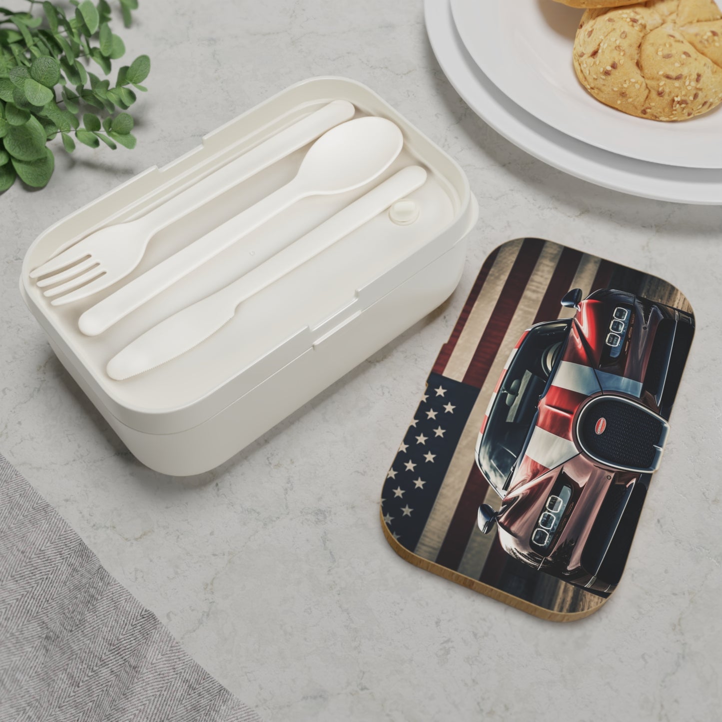 Bento Lunch Box Bugatti Flag 1