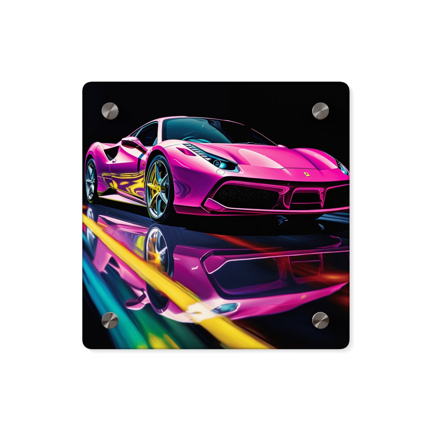 Acrylic Wall Art Panels Ferrari Flair Macro 4