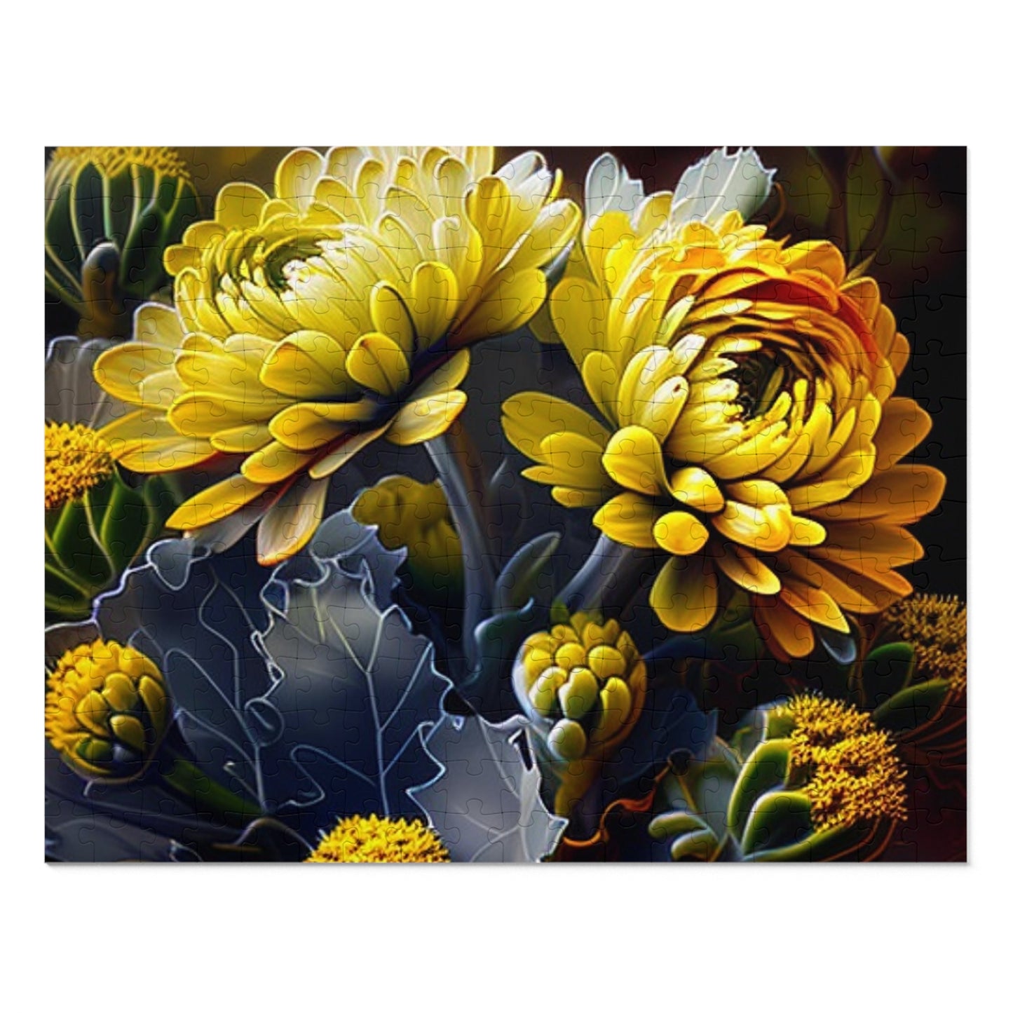 Jigsaw Puzzle (30, 110, 252, 500,1000-Piece) Yellow Hermosas Flores Amarillas 1