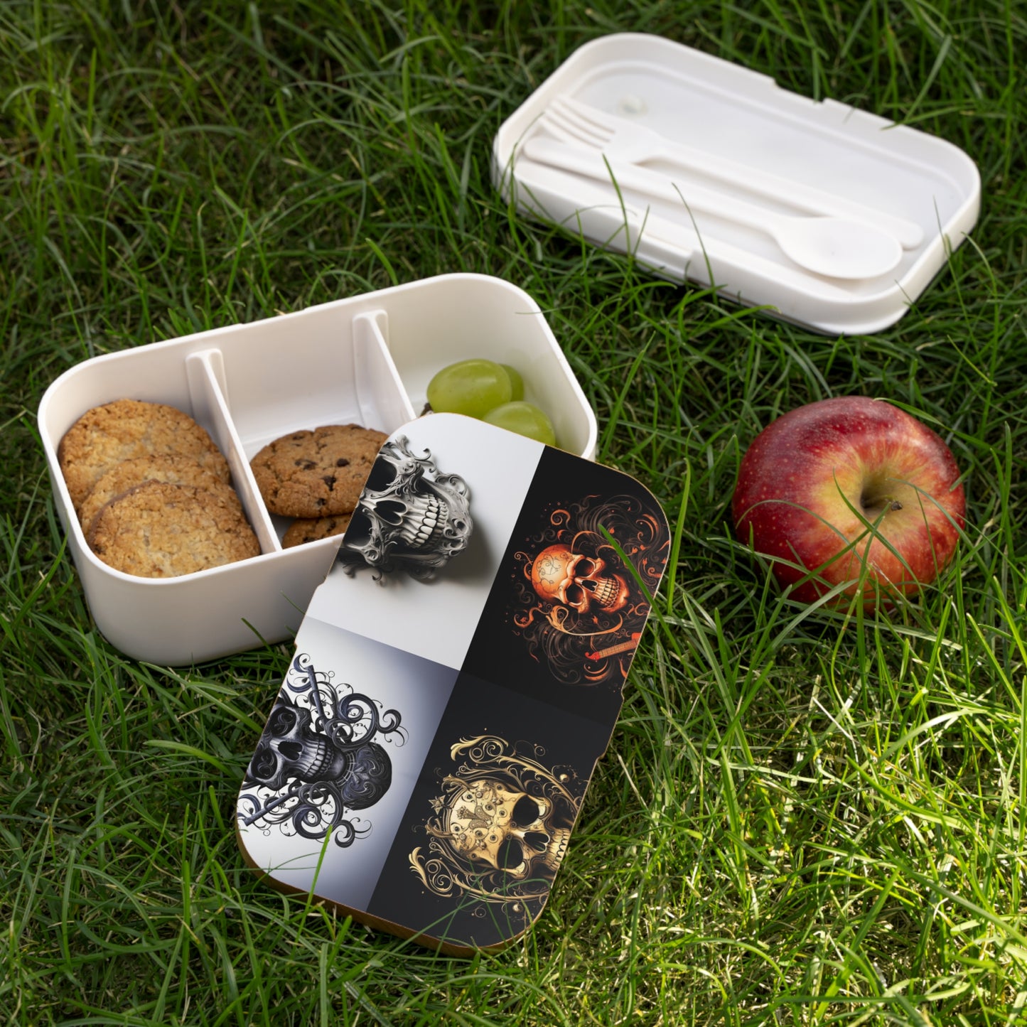 Bento Lunch Box Skull Treble Clef 5