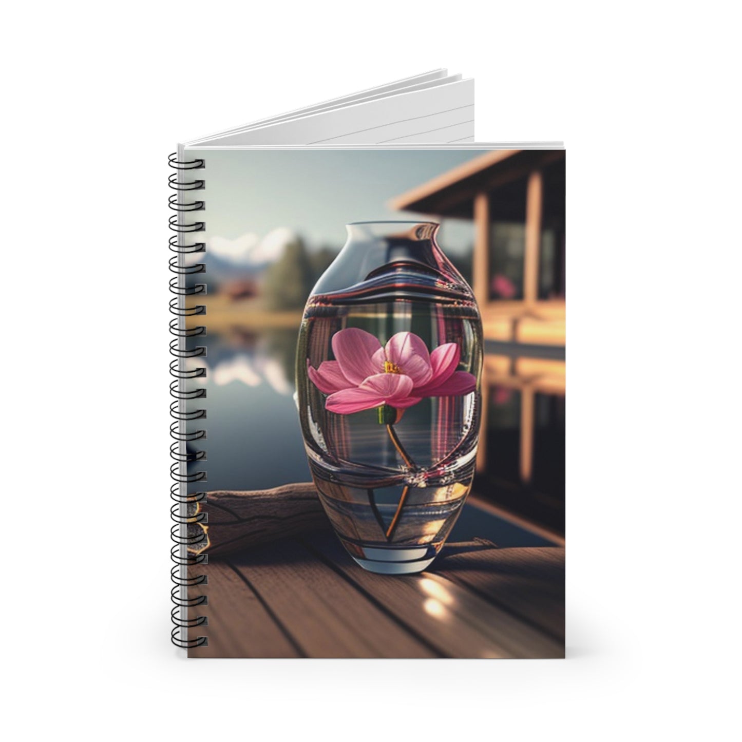 Spiral Notebook - Ruled Line Pink Magnolia 2