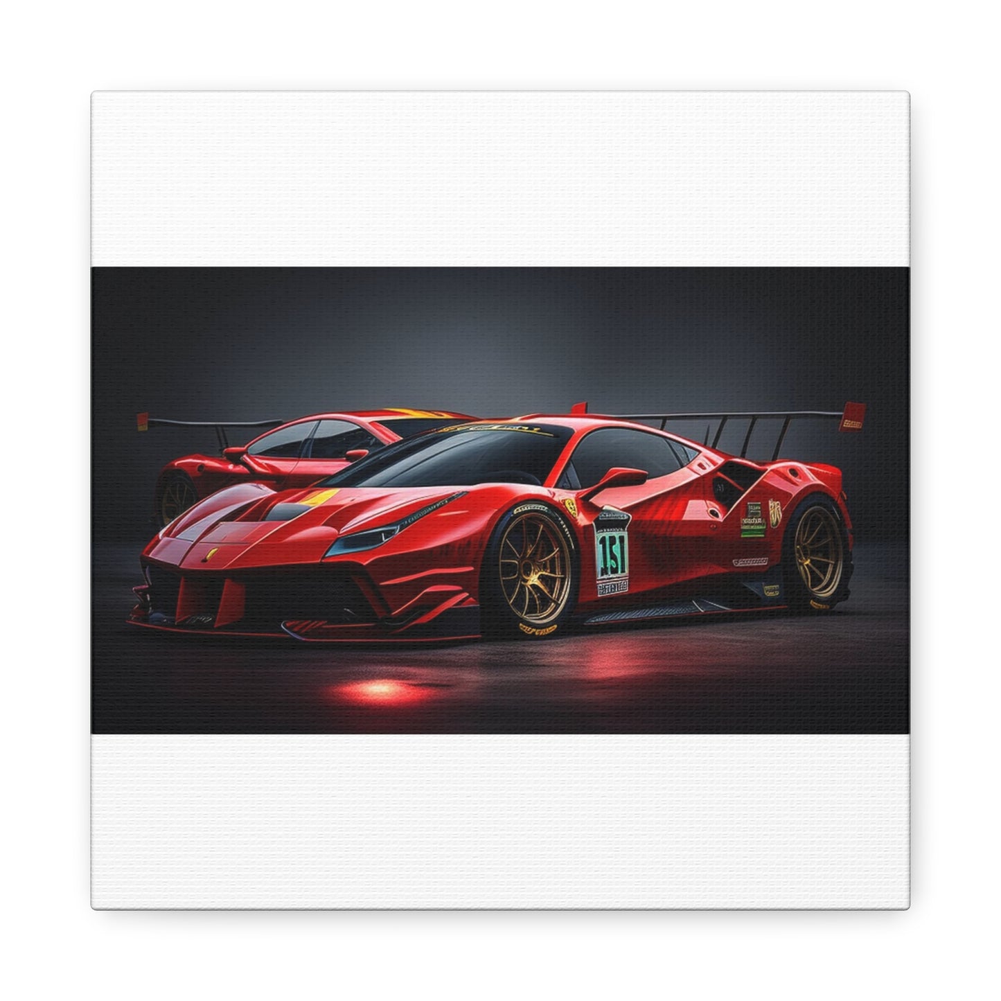 Canvas Gallery Wraps Ferrari Red 2