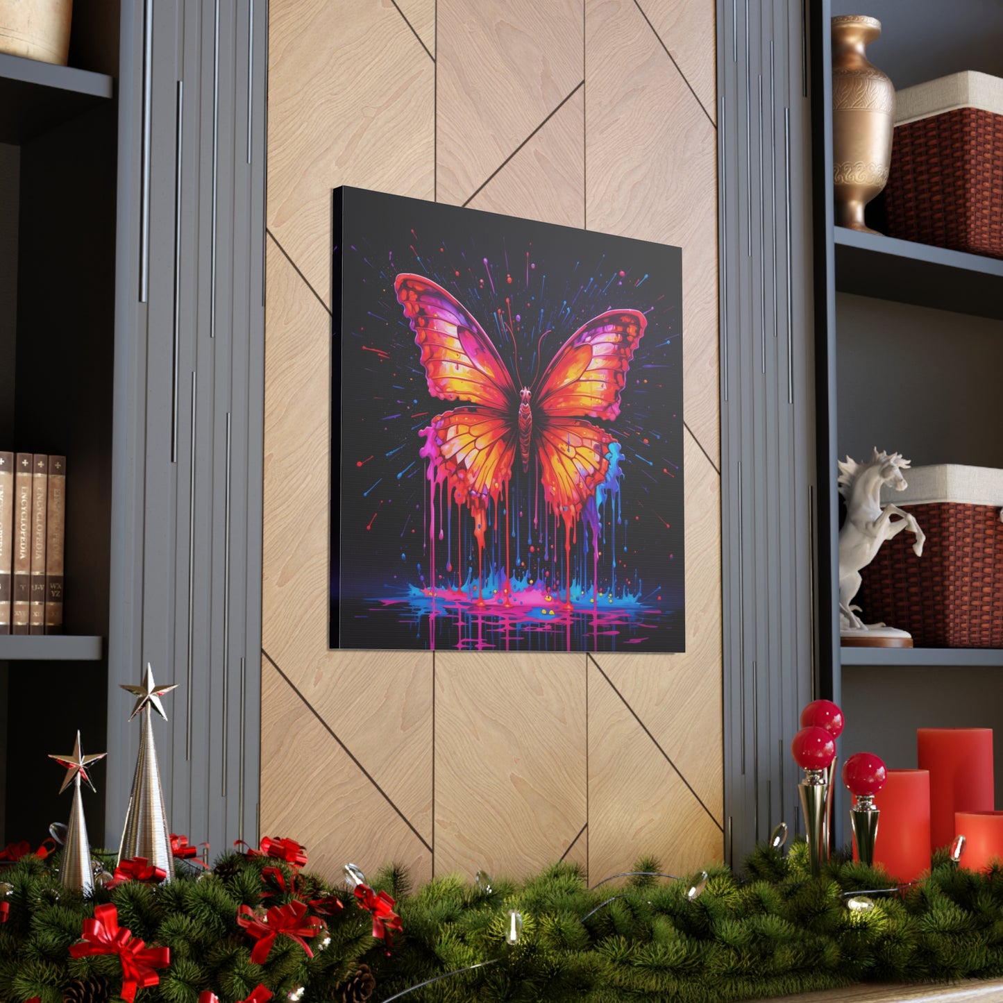 Canvas Gallery Wraps Pink Butterfly Flair 4