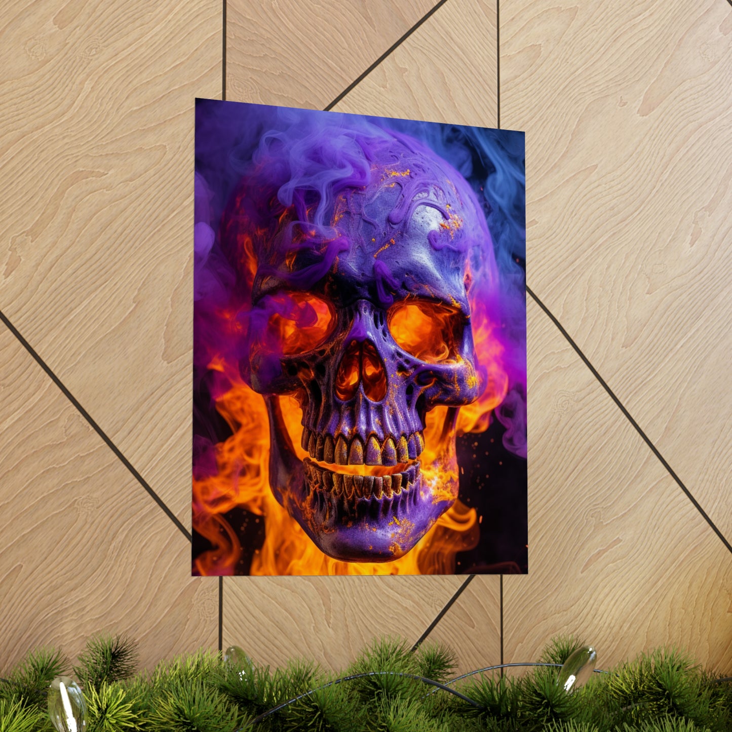 Premium Matte Vertical Posters Macro Skull 1