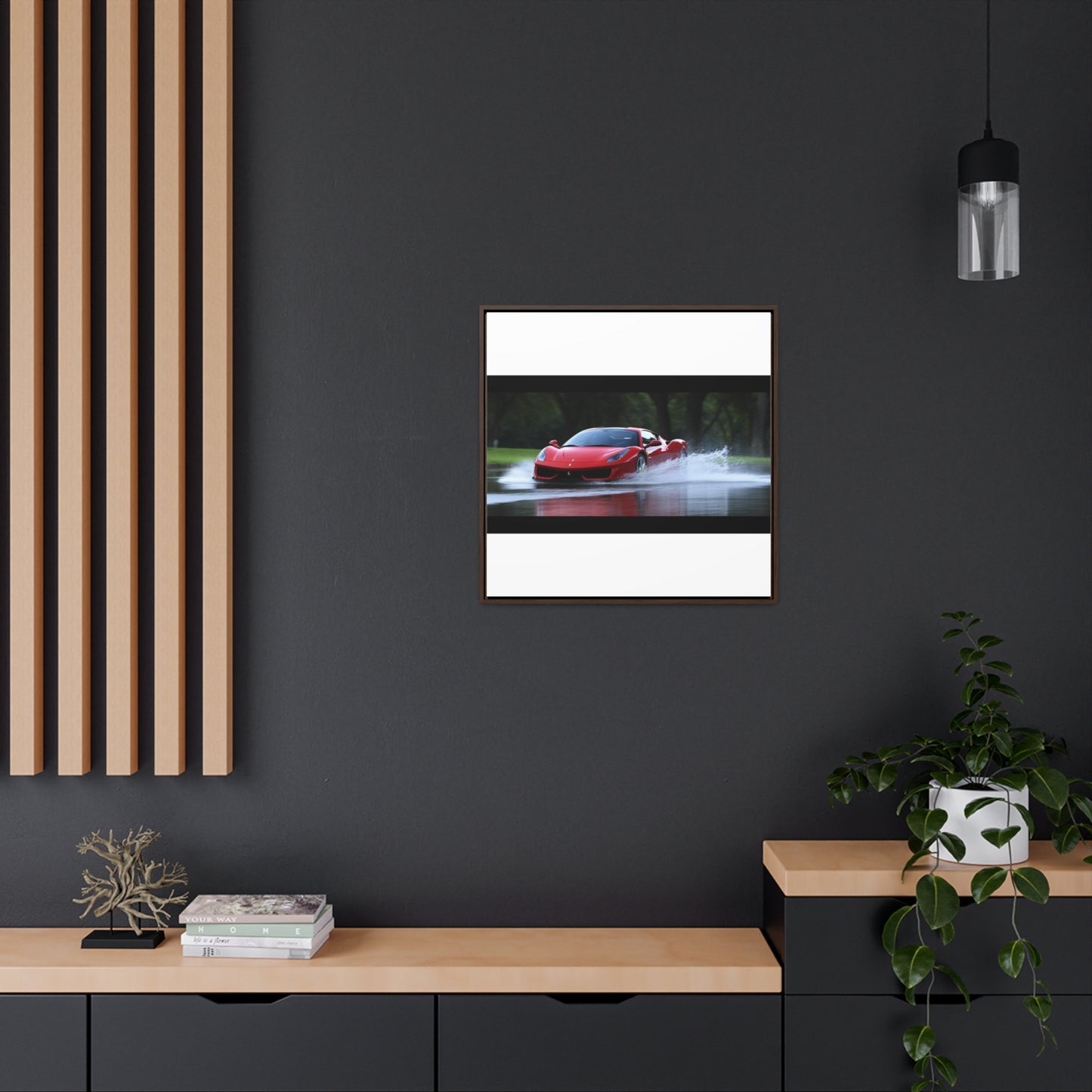 Gallery Canvas Wraps, Square Frame Water Ferrari Splash 2