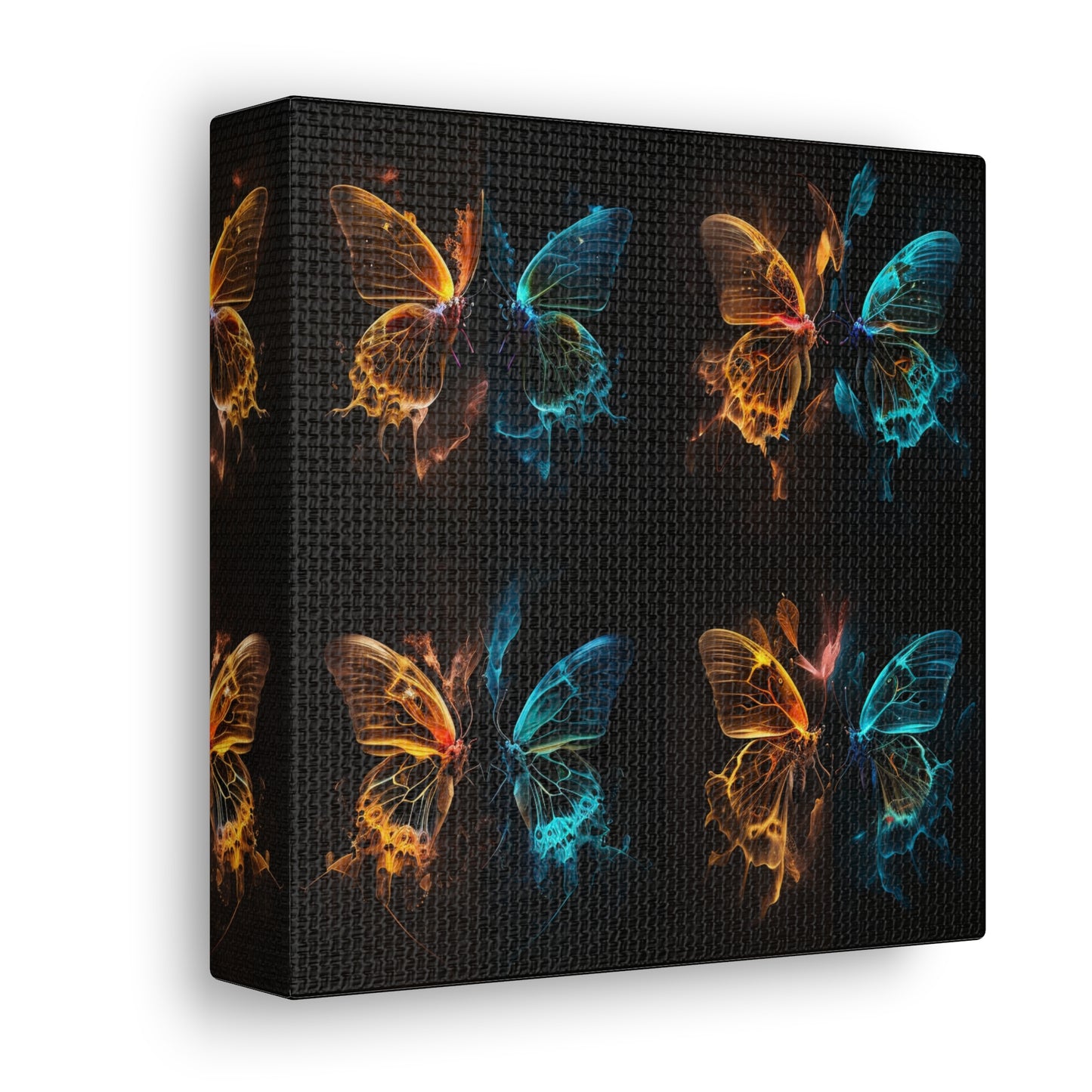 Canvas Gallery Wraps Kiss Neon Butterfly 5