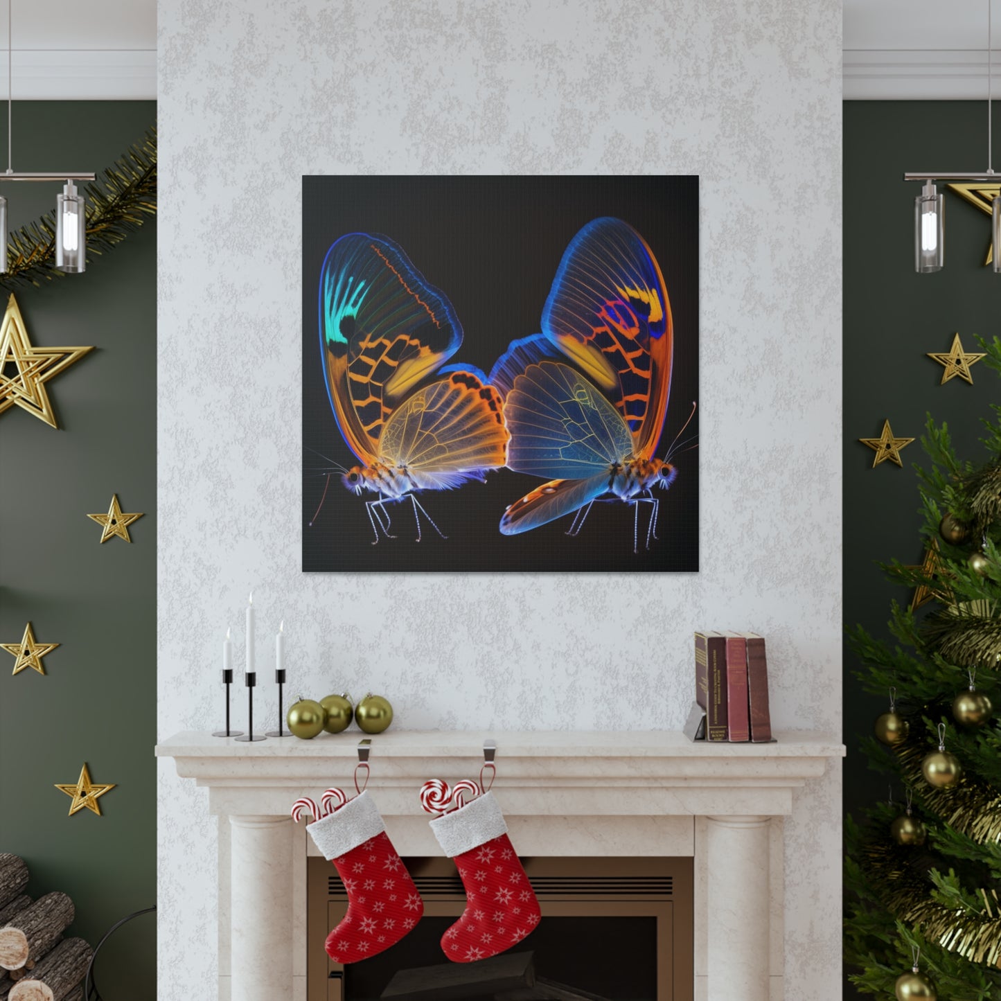 Canvas Gallery Wraps Neon Glo Butterfly 2
