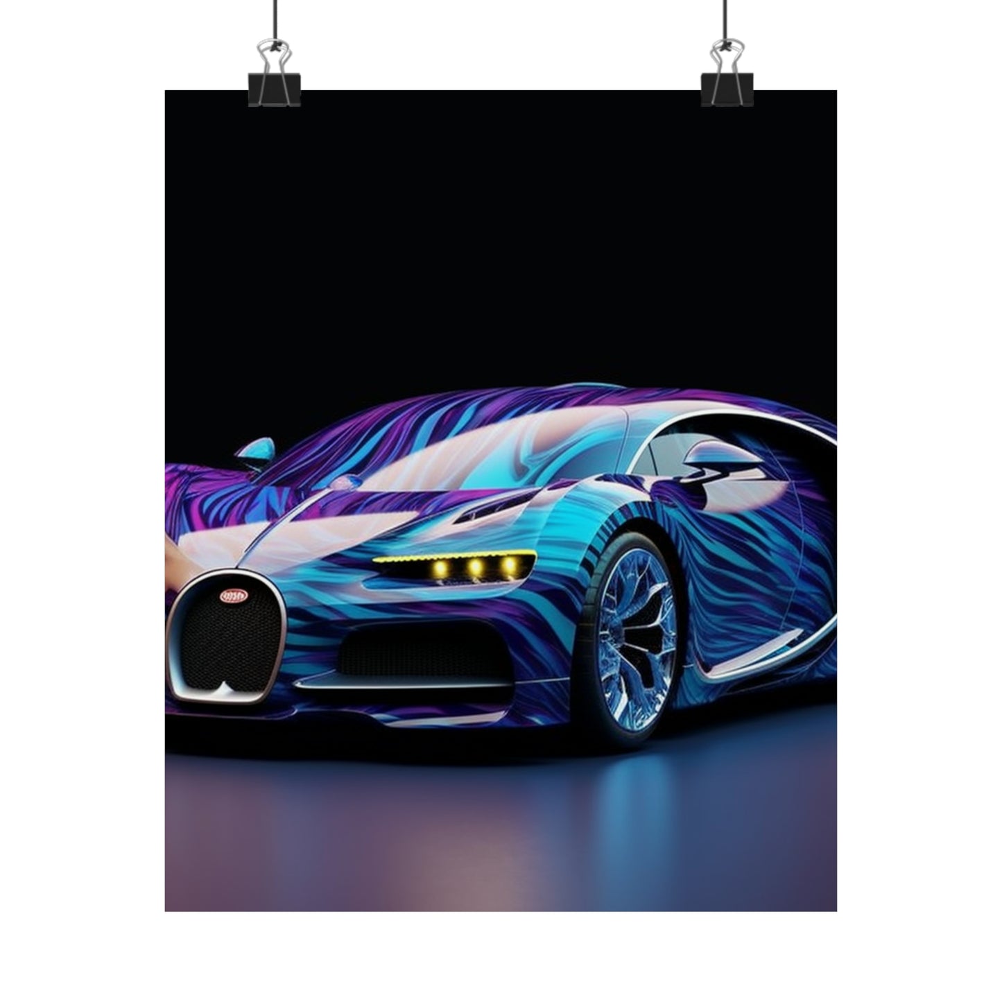 Premium Matte Vertical Posters Bugatti Abstract Flair 3