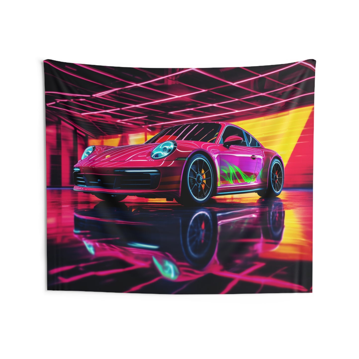 Indoor Wall Tapestries Macro Porsche 3