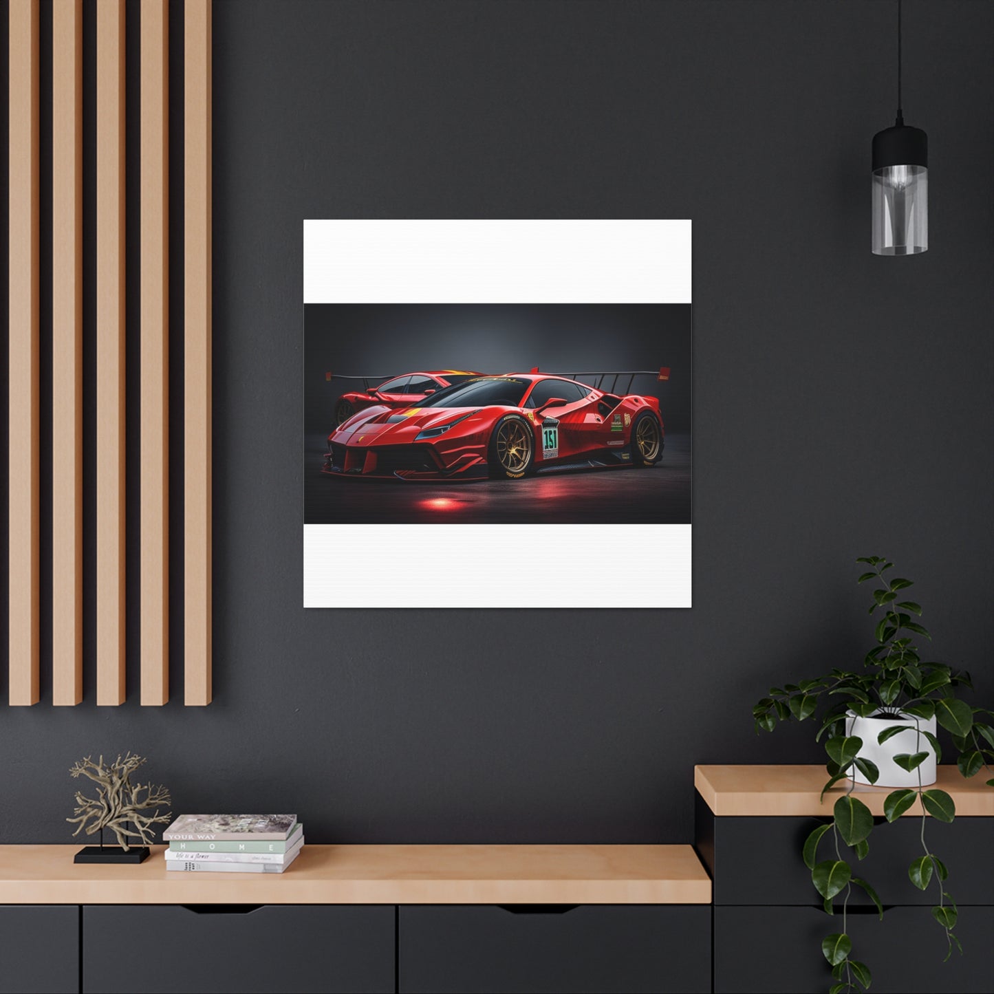 Canvas Gallery Wraps Ferrari Red 2