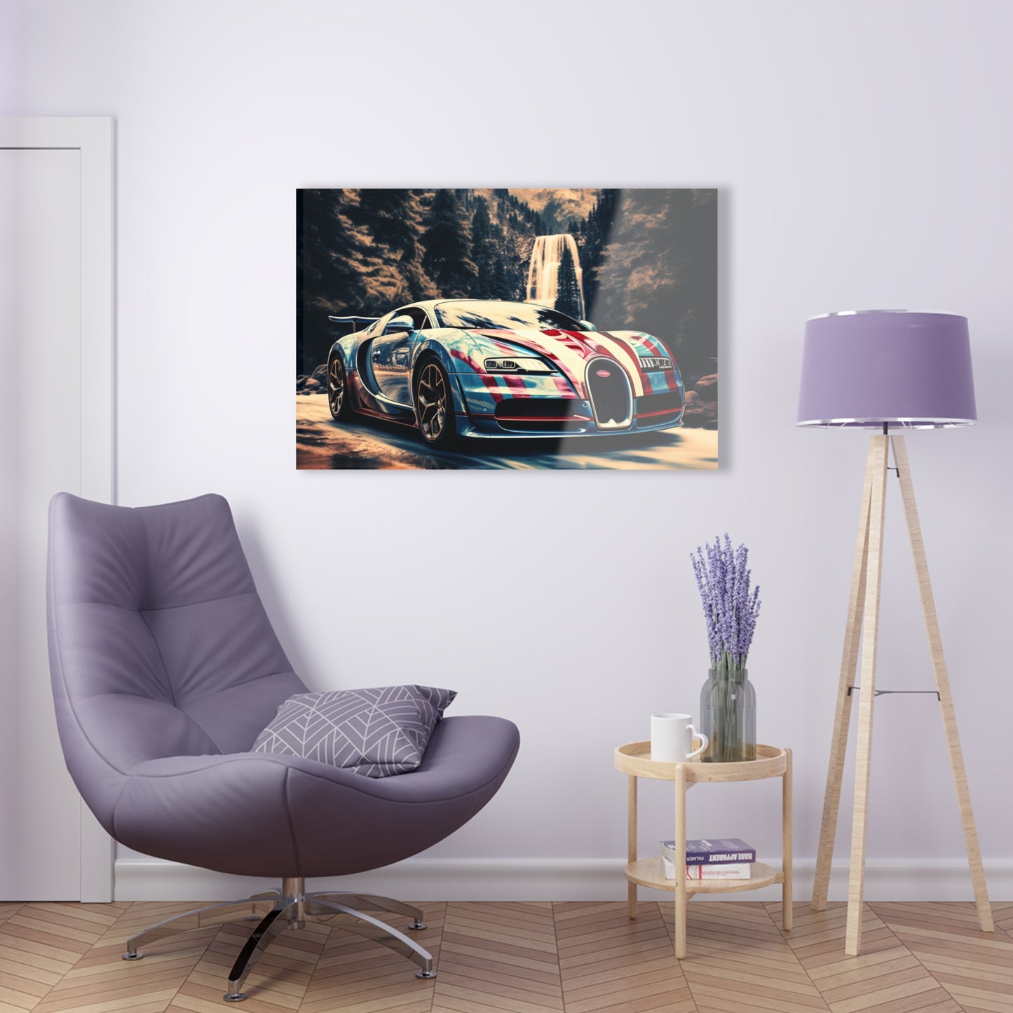 Acrylic Prints Bugatti Waterfall 1