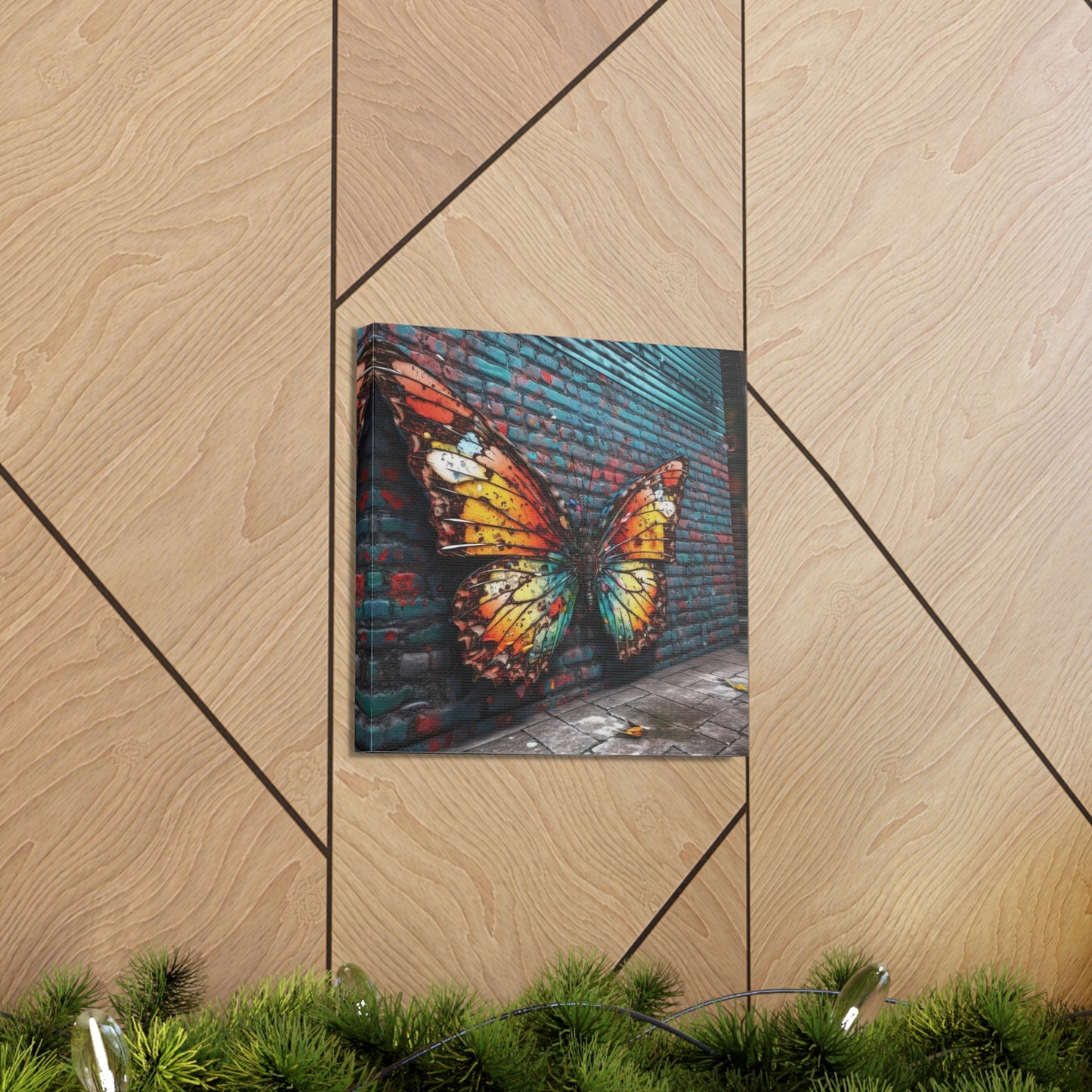 Canvas Gallery Wraps Liquid Street Butterfly 2