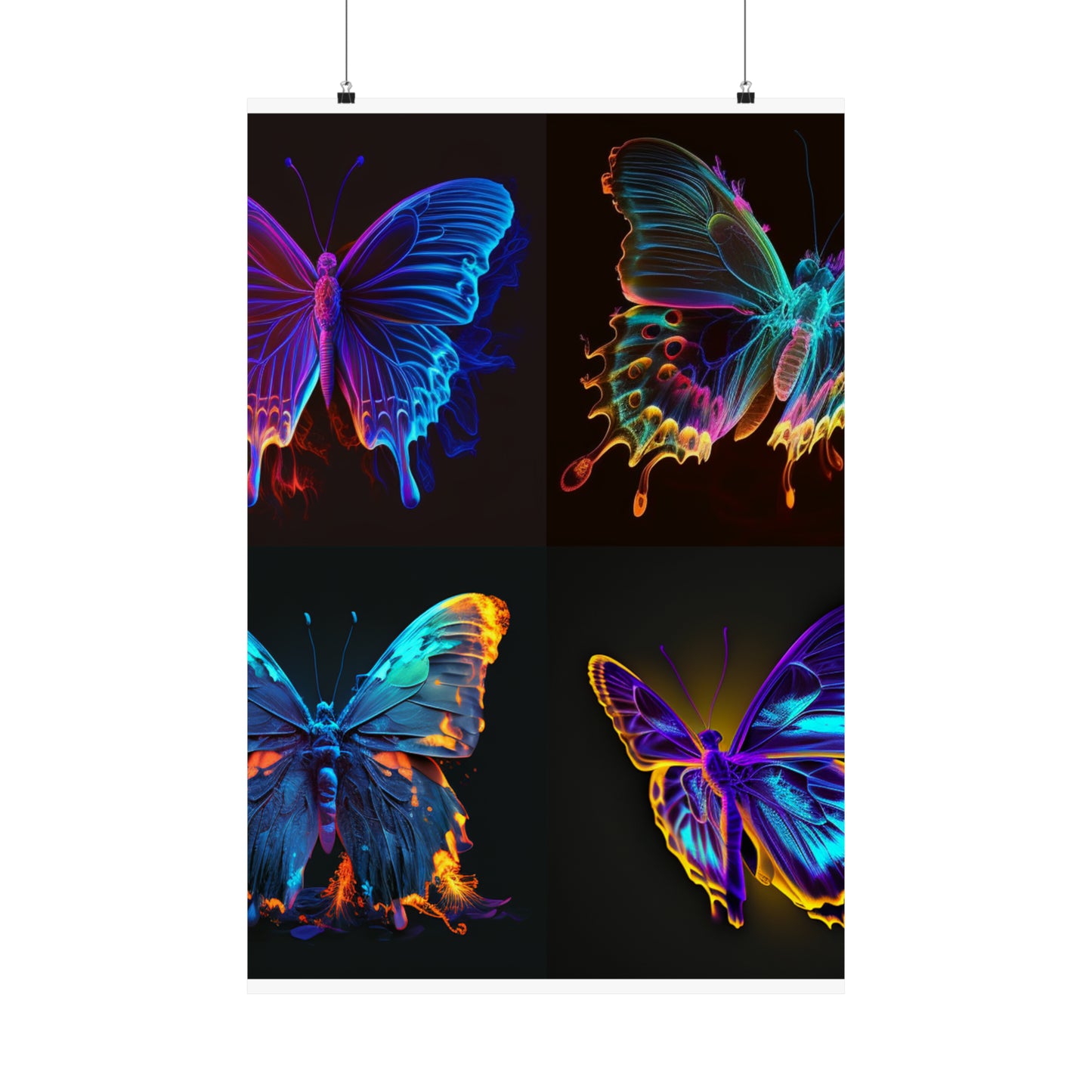 Premium Matte Vertical Posters Thermal Butterfly 5