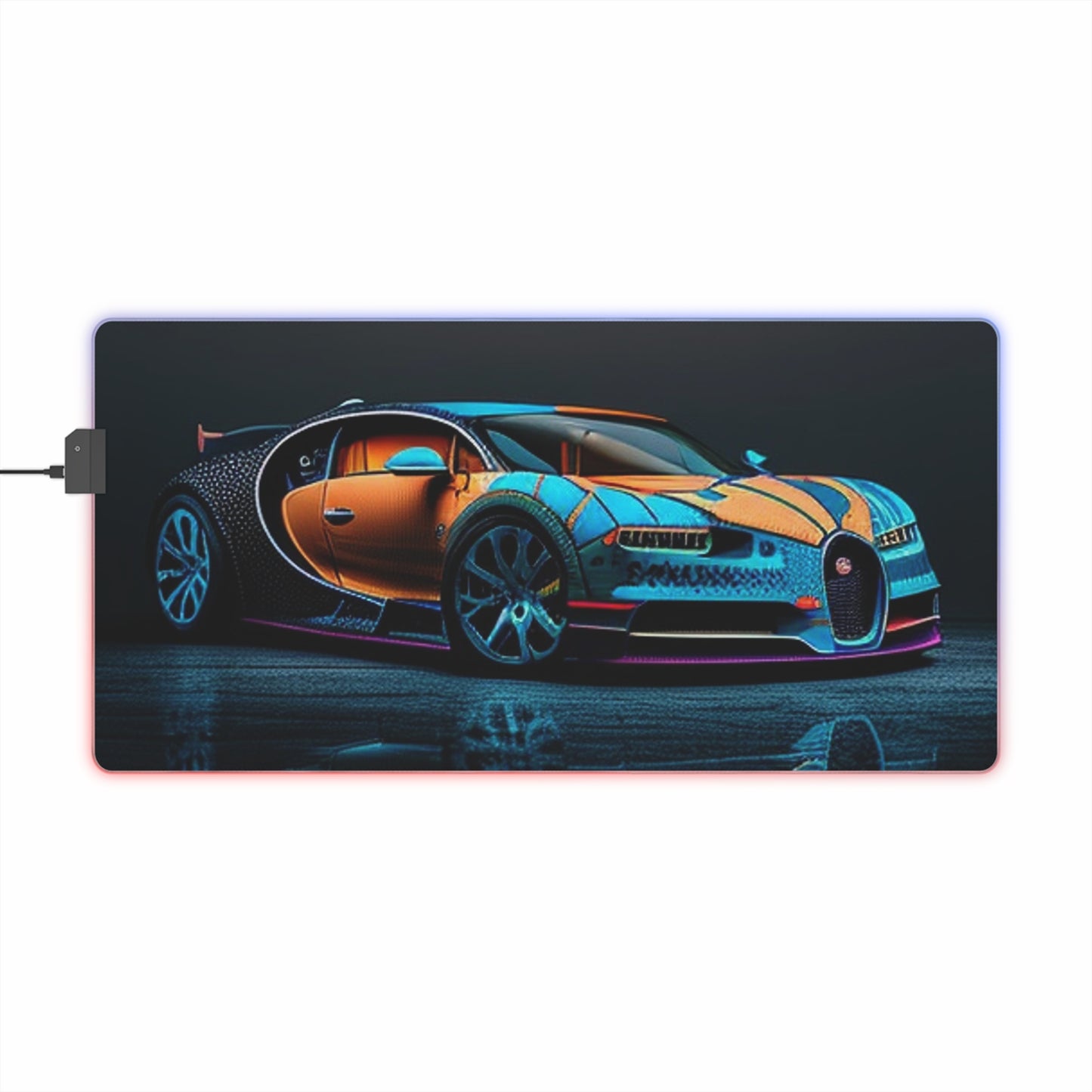 LED Gaming Mouse Pad Bugatti Blue 1