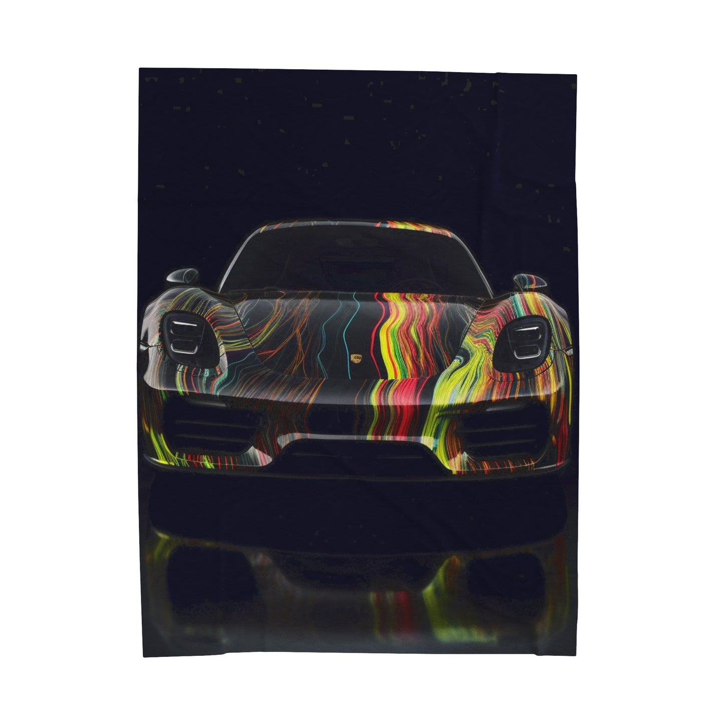 Velveteen Plush Blanket Porsche Line 2