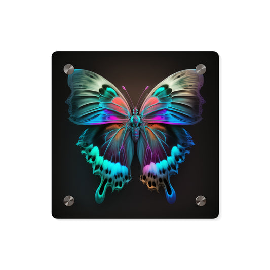 Acrylic Wall Art Panels Raw Hyper Color Butterfly 2