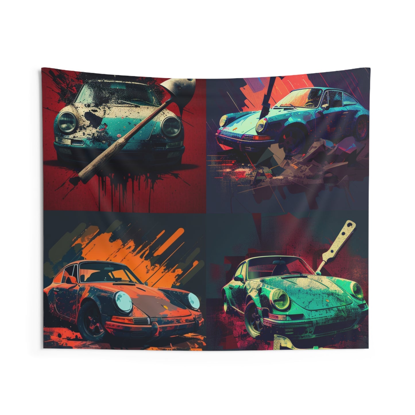 Indoor Wall Tapestries Porsche Abstract 5