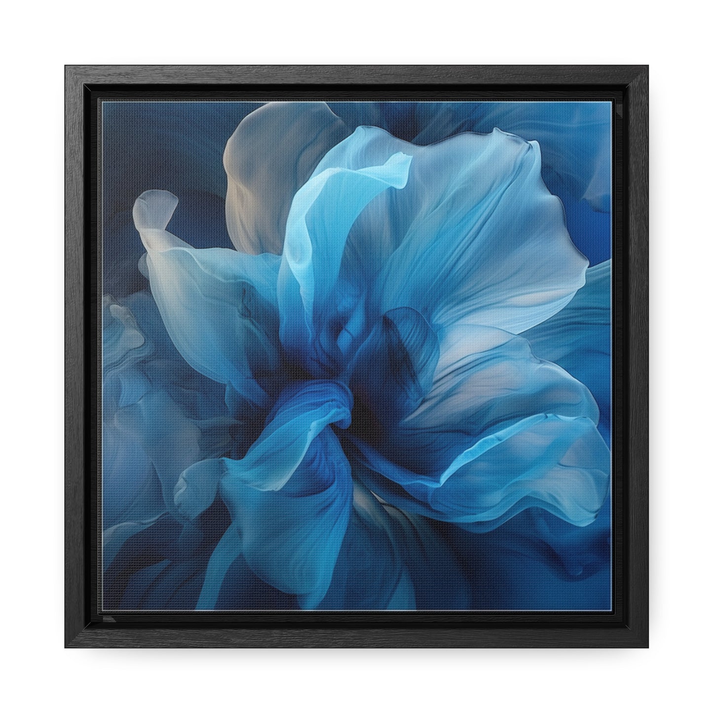 Gallery Canvas Wraps, Square Frame Blue Tluip Abstract 2