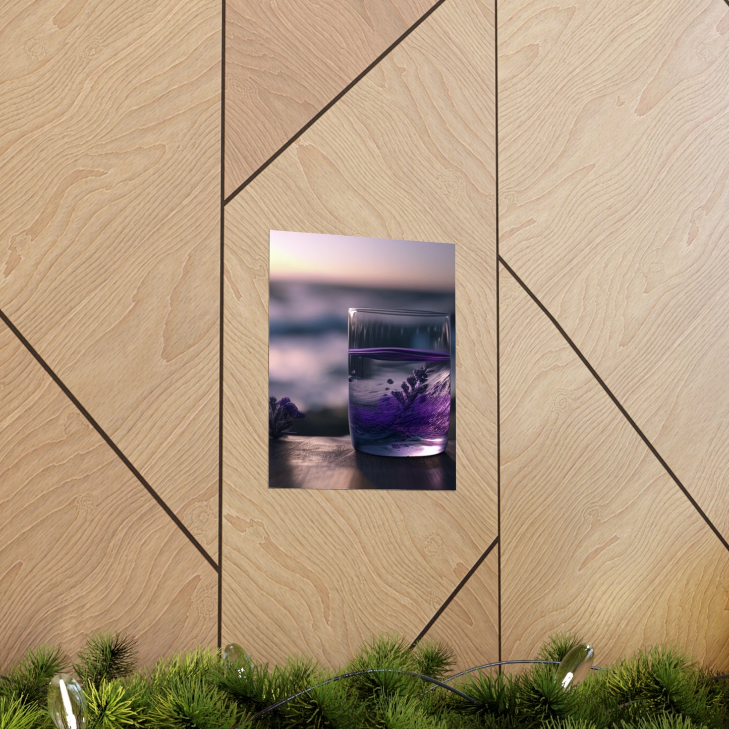 Premium Matte Vertical Posters Lavender in a vase 4