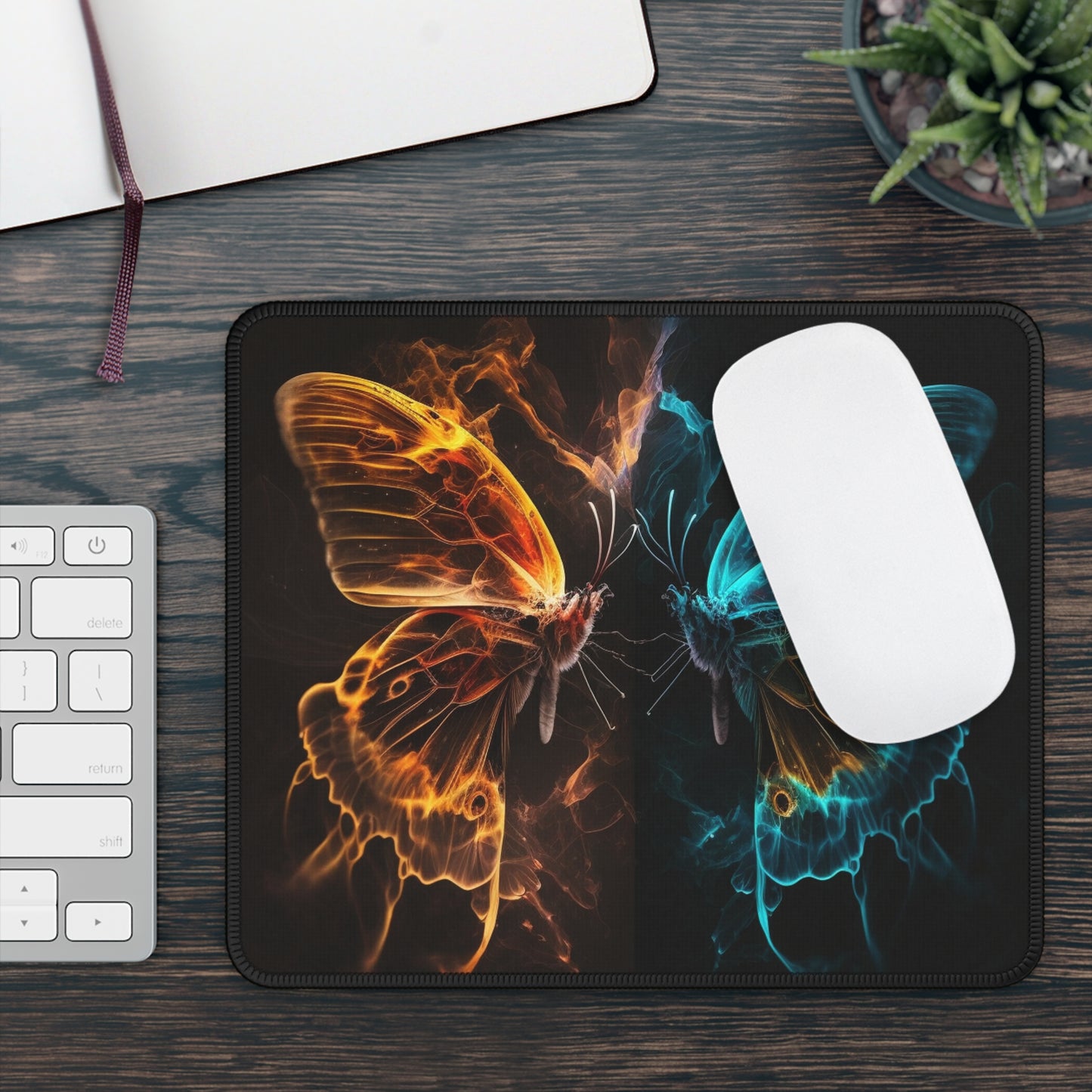 Gaming Mouse Pad  Kiss Neon Butterfly 6