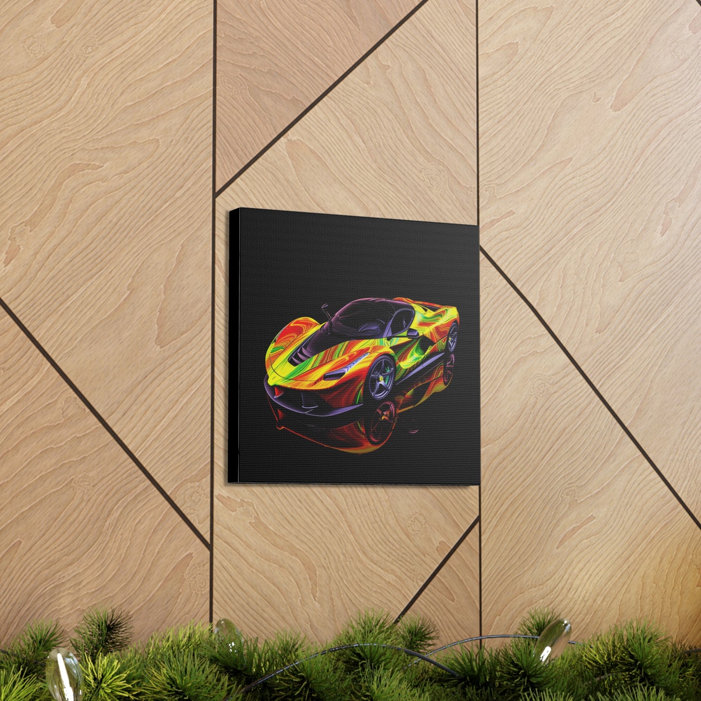 Canvas Gallery Wraps Ferrari Neon 4