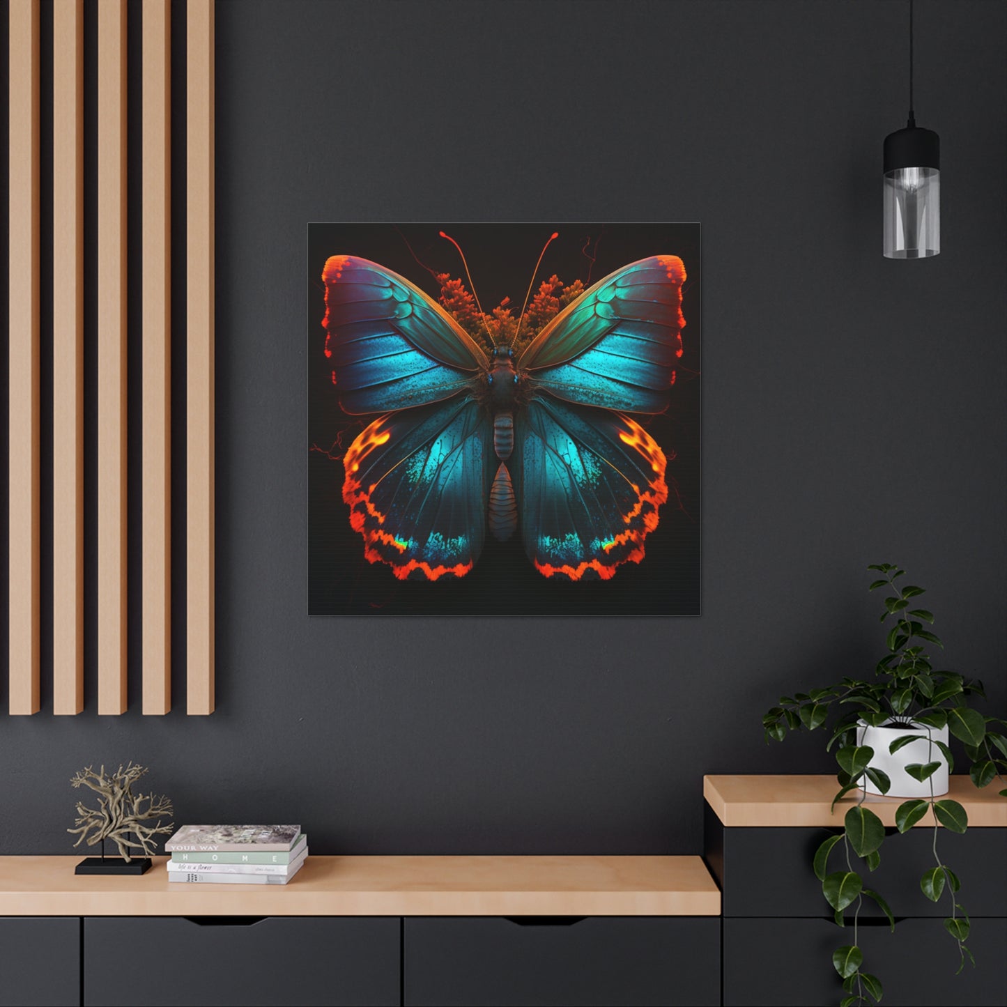 Canvas Gallery Wraps Neon Butterfly Flair 3