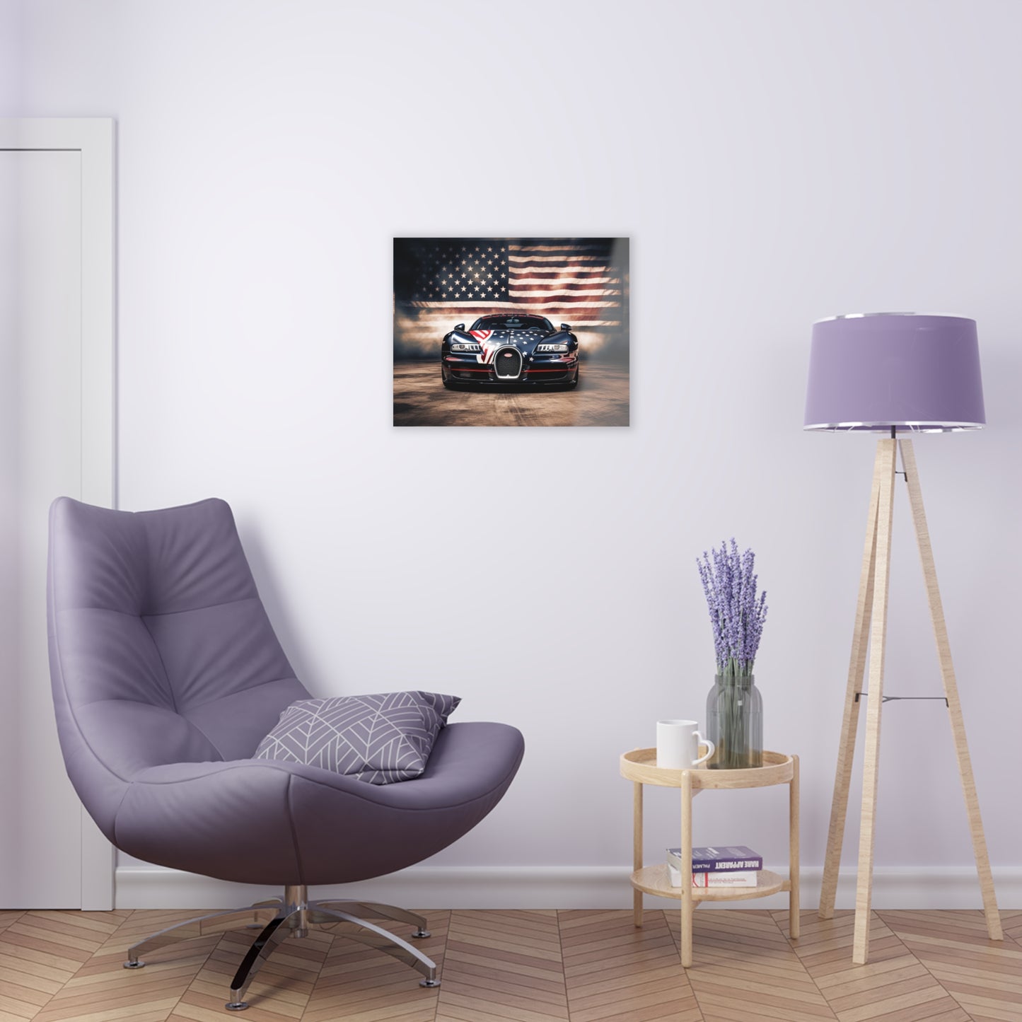 Acrylic Prints Bugatti American Flag 2