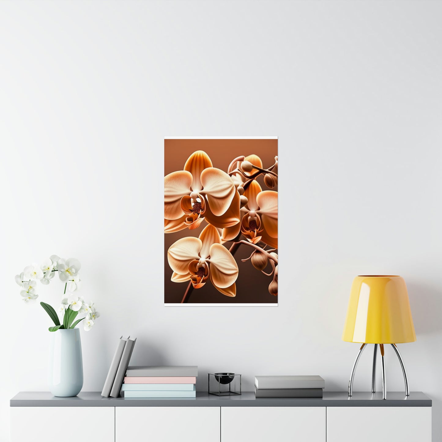 Premium Matte Vertical Posters orchid pedals 3