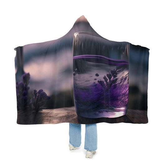 Snuggle Hooded Blanket Lavender in a vase 4