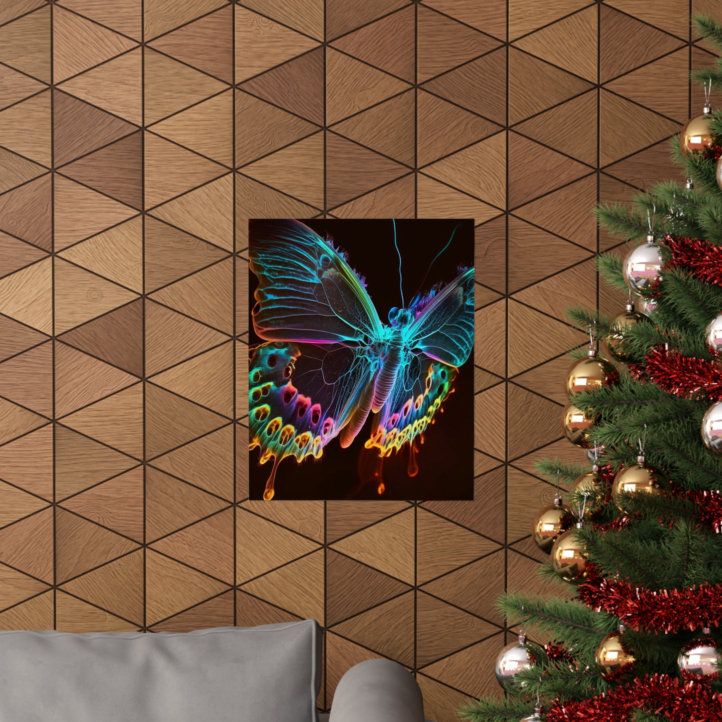 Premium Matte Vertical Posters Thermal Butterfly 2