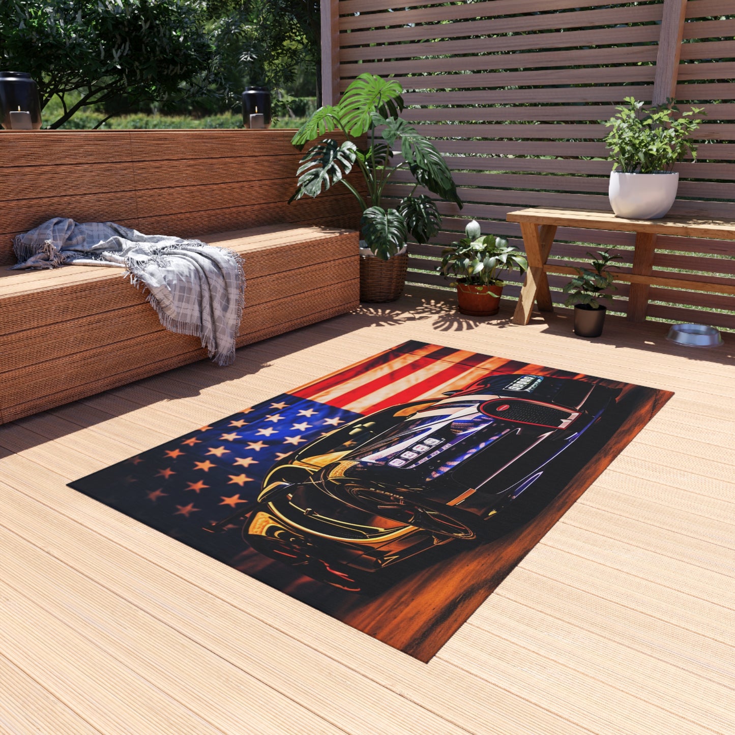 Outdoor Rug  Macro Bugatti American Flag 4