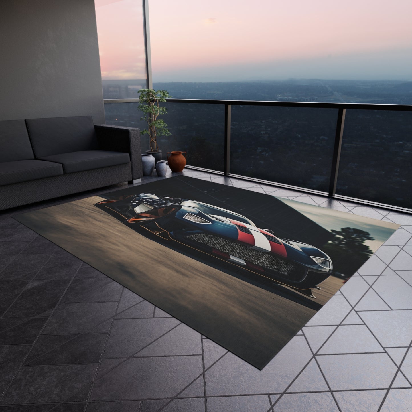 Outdoor Rug  Bugatti Flag American 2