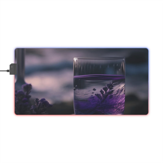 LED Gaming Mouse Pad Lavender in a vase 4