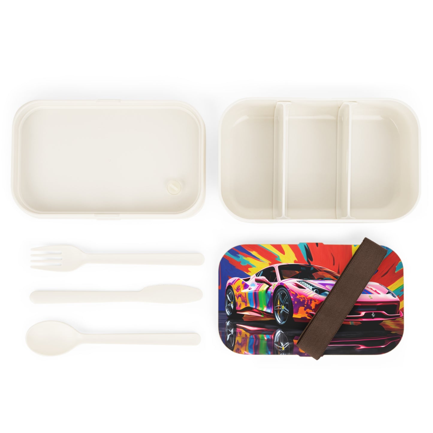 Bento Lunch Box Hyper Colorfull Ferrari 3