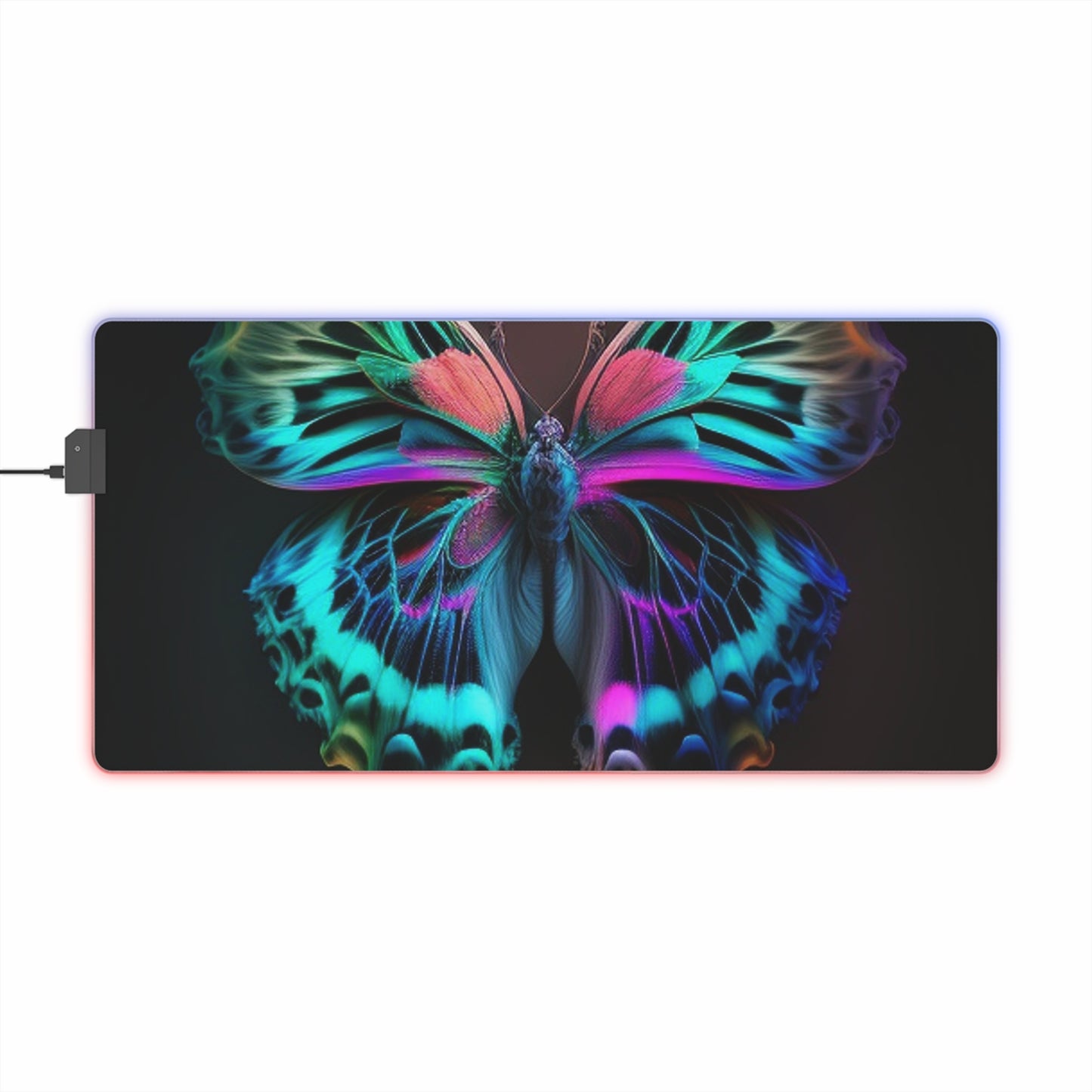 LED Gaming Mouse Pad Neon Butterfly Fusion 1