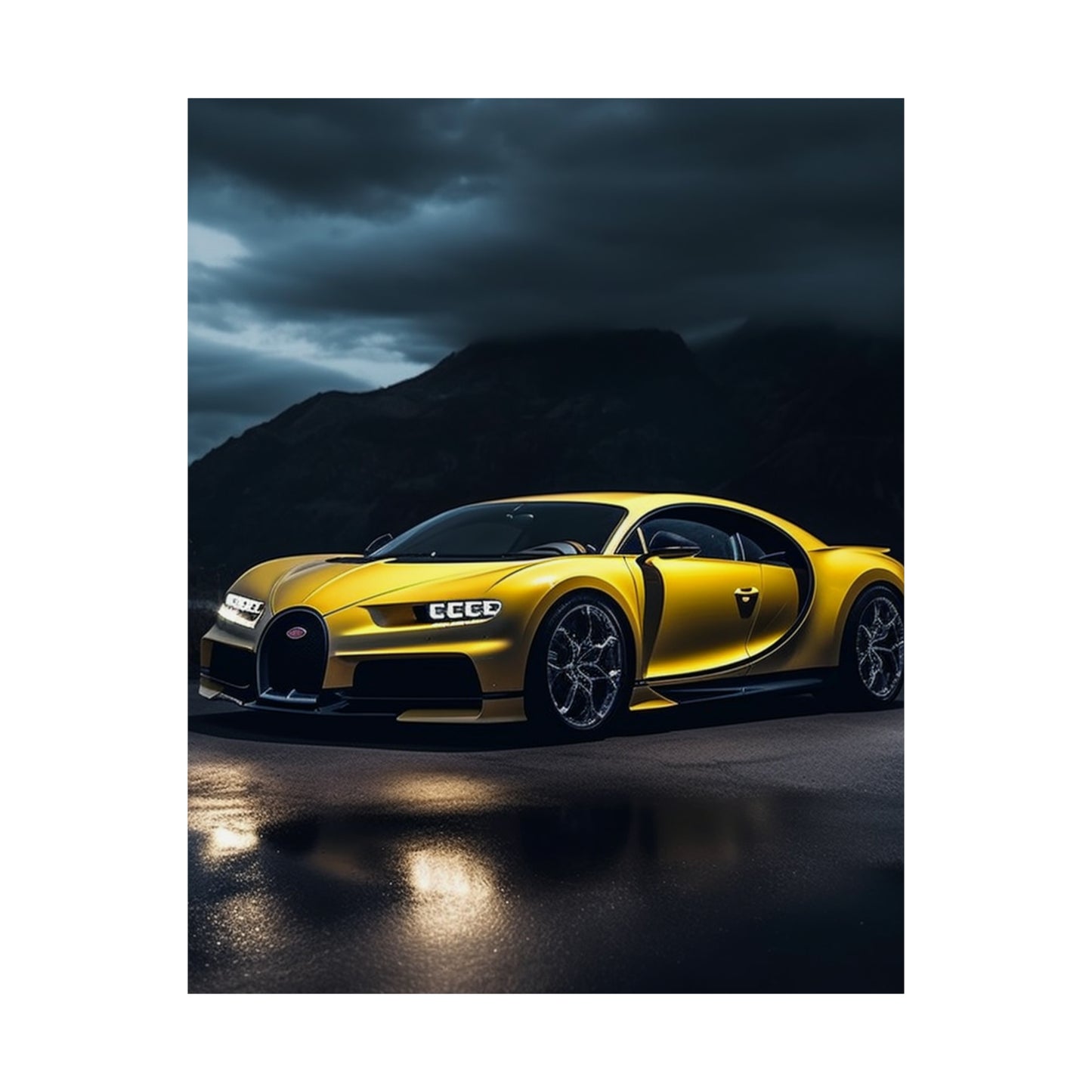 Premium Matte Vertical Posters Bugatti Real Look 4