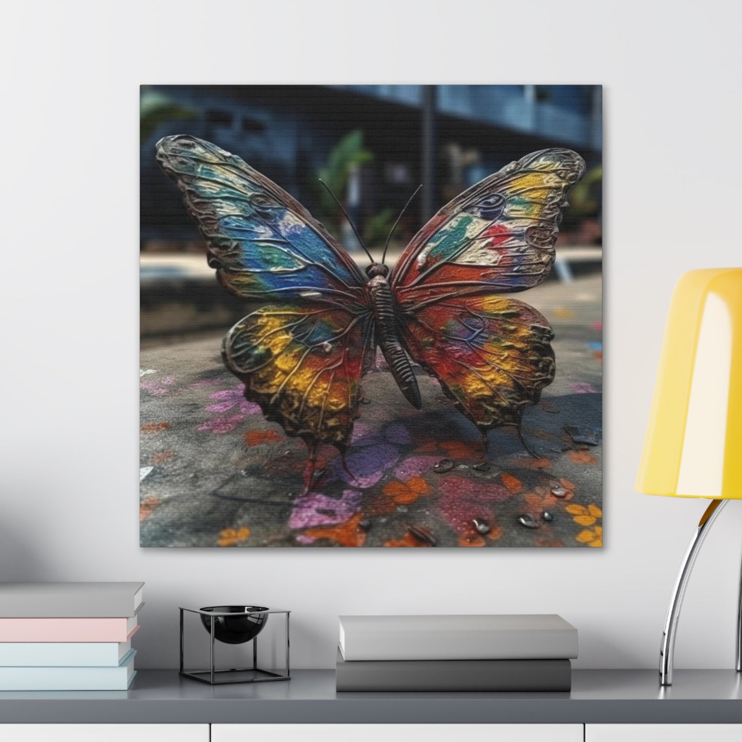 Canvas Gallery Wraps Liquid Street Butterfly 3