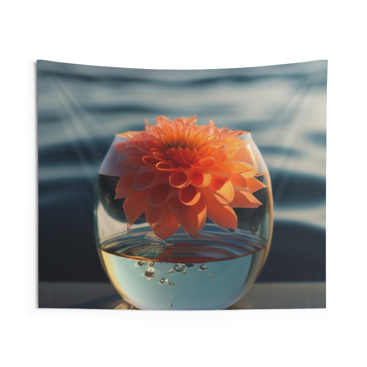 Indoor Wall Tapestries Dahlia Orange 2