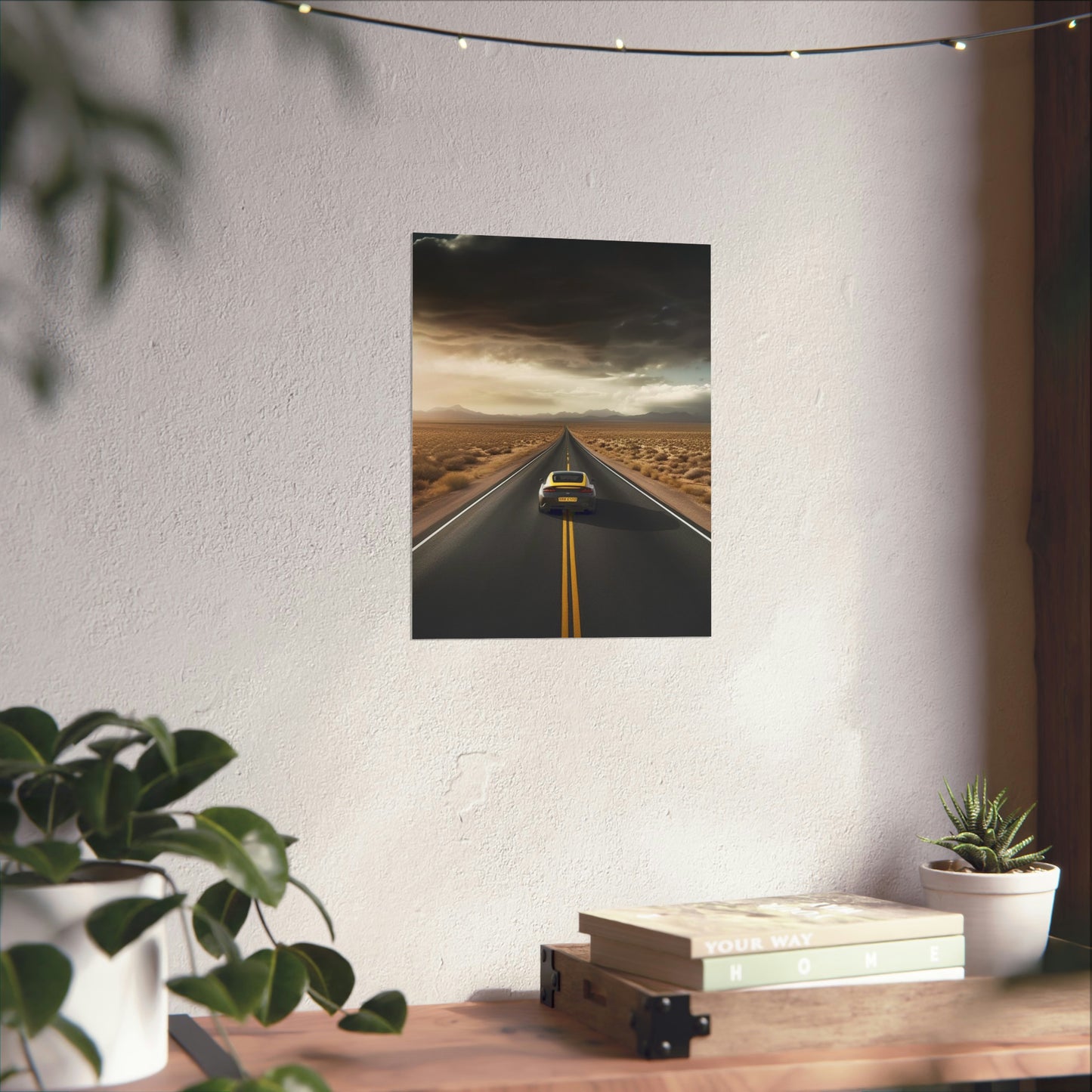 Premium Matte Vertical Posters Ferrari Road 2