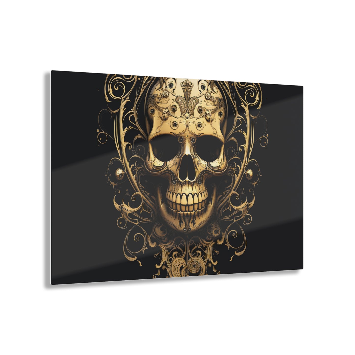 Acrylic Prints Skull Treble Clef 3