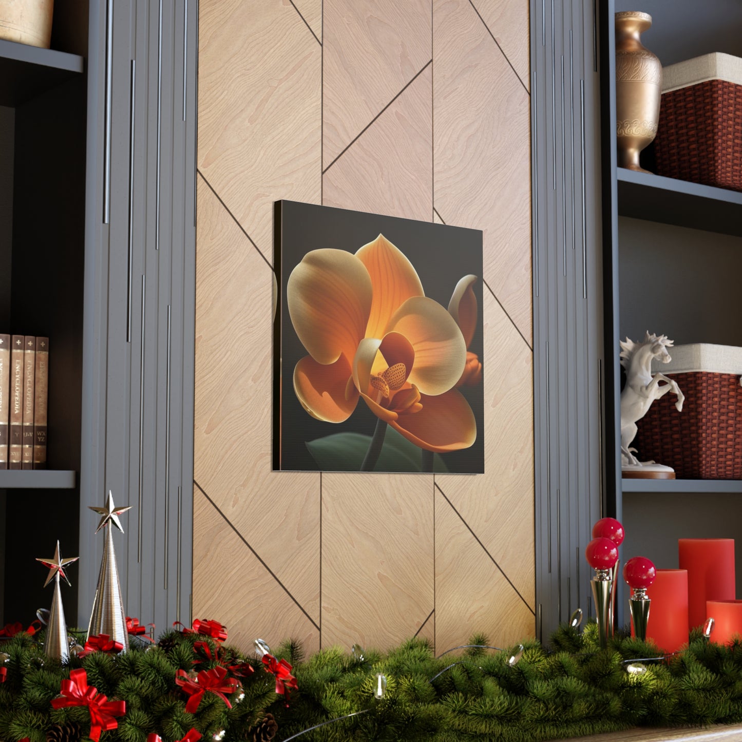 Canvas Gallery Wraps Orange Orchid 4