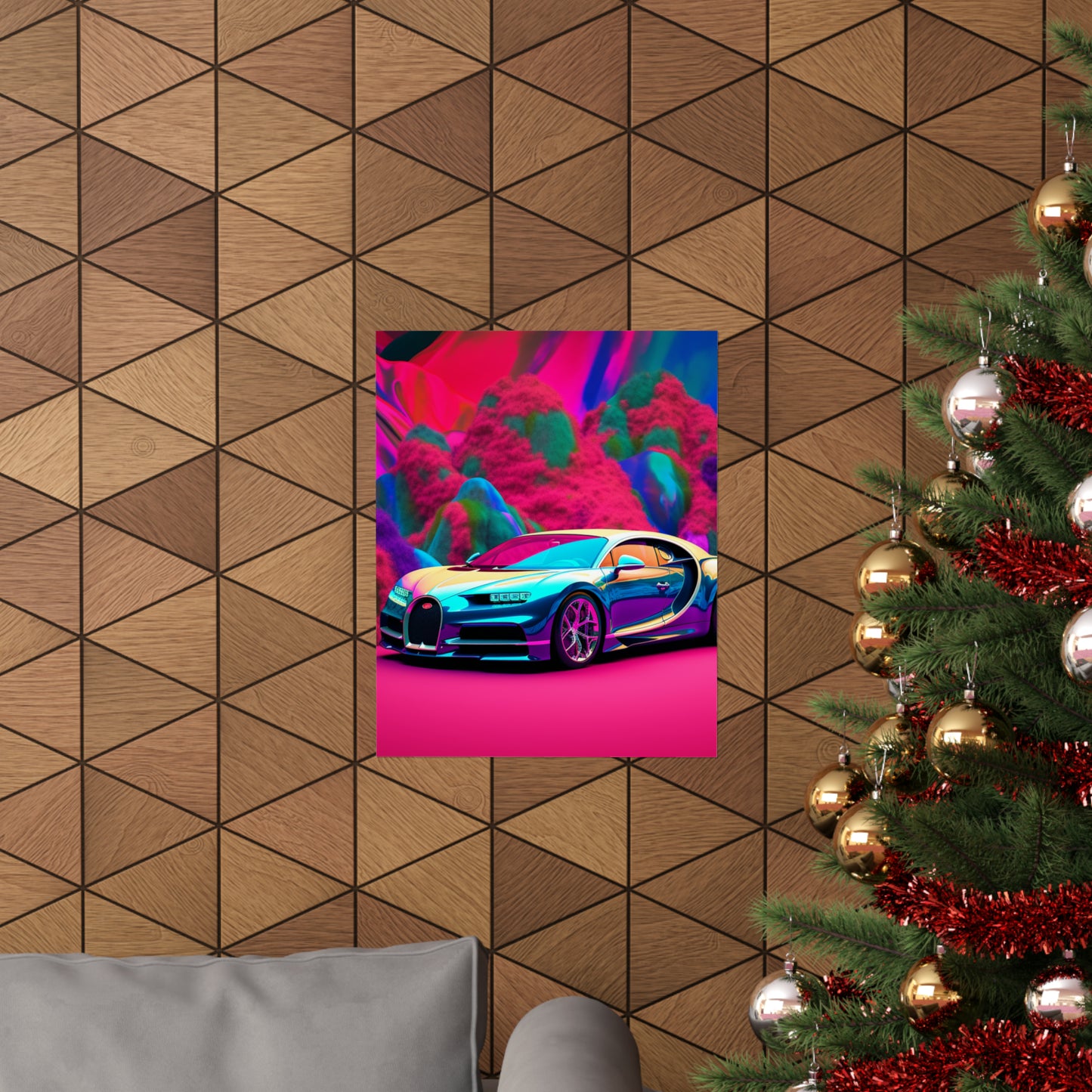 Premium Matte Vertical Posters Florescent Bugatti Flair 4