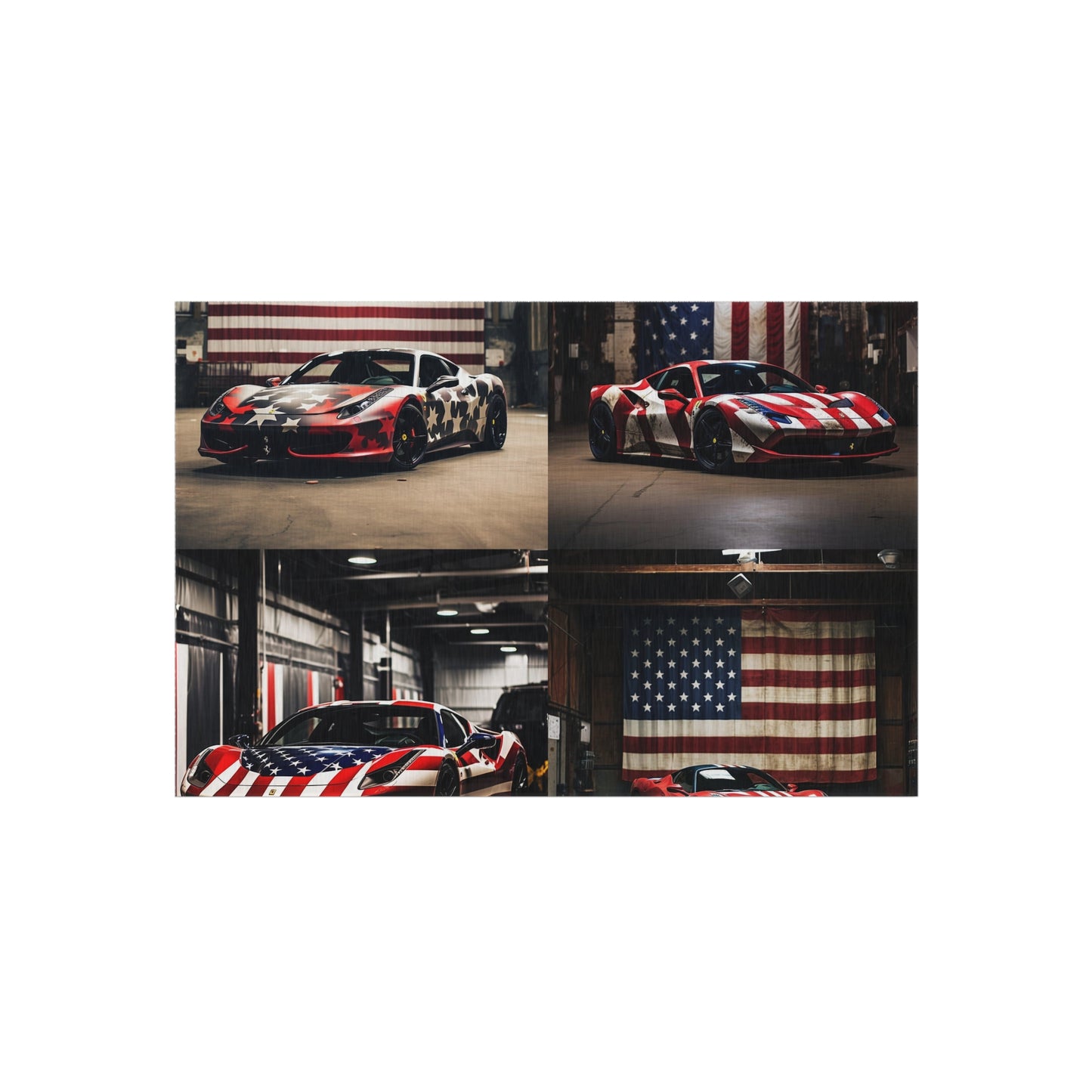 Outdoor Rug  American Flag Farrari 5