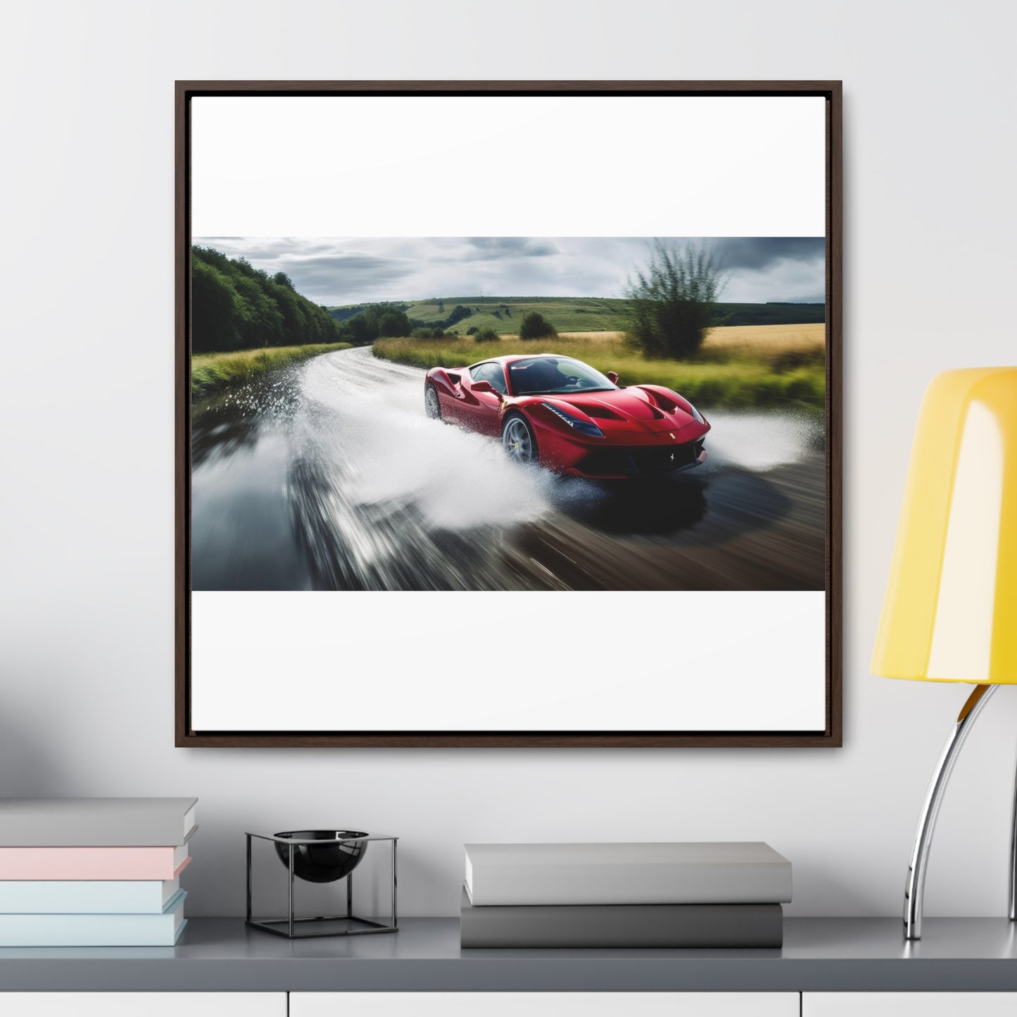 Gallery Canvas Wraps, Square Frame Water Ferrari Splash 4