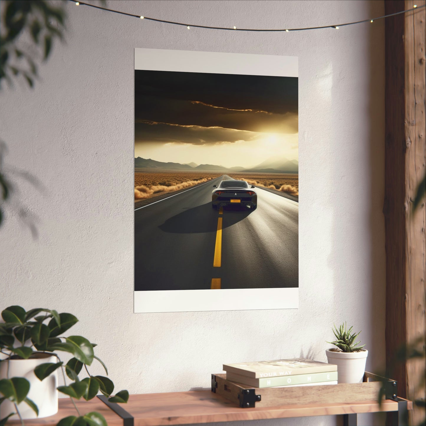 Premium Matte Vertical Posters Ferrari Road 1