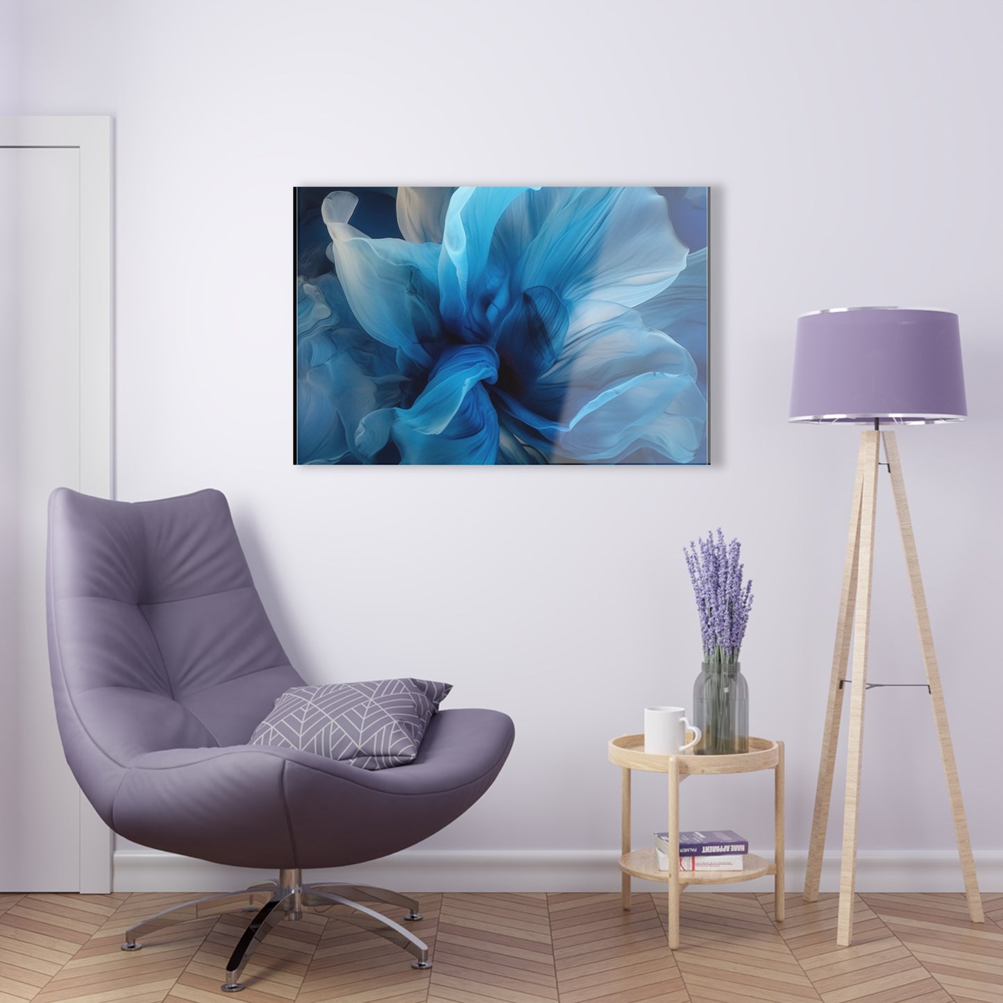 Acrylic Prints Blue Tluip Abstract 2
