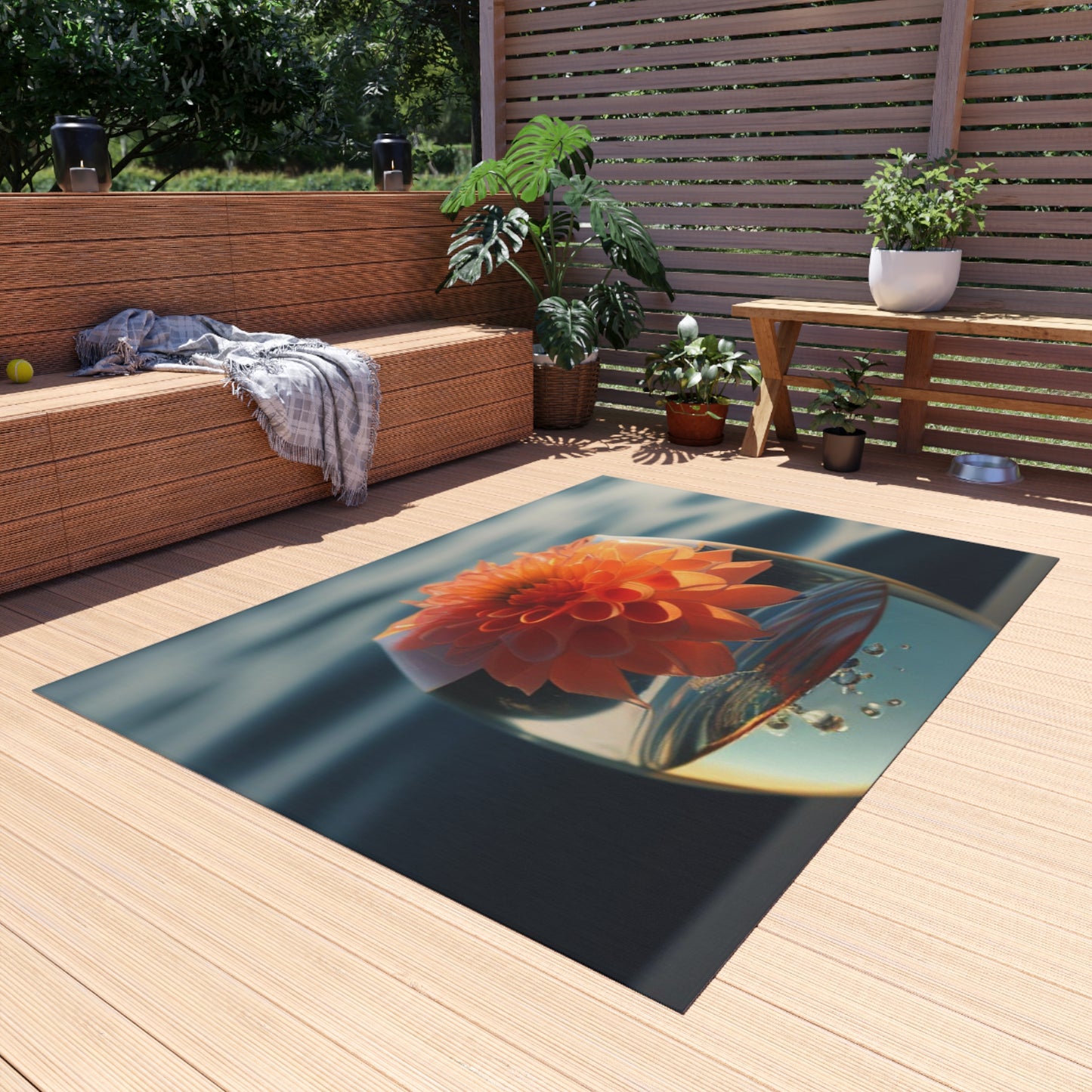 Outdoor Rug  Dahlia Orange 2