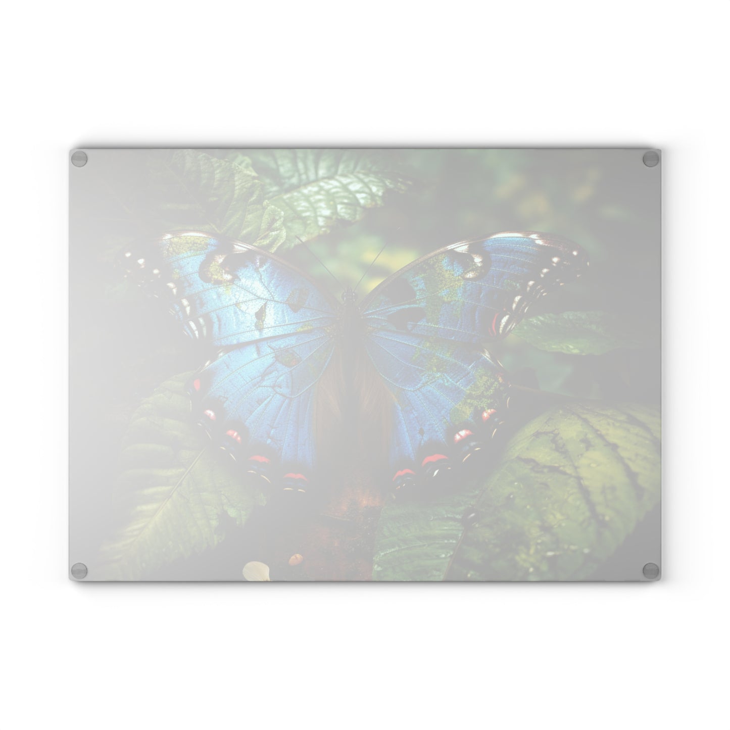 Glass Cutting Board Jungle Butterfly 2