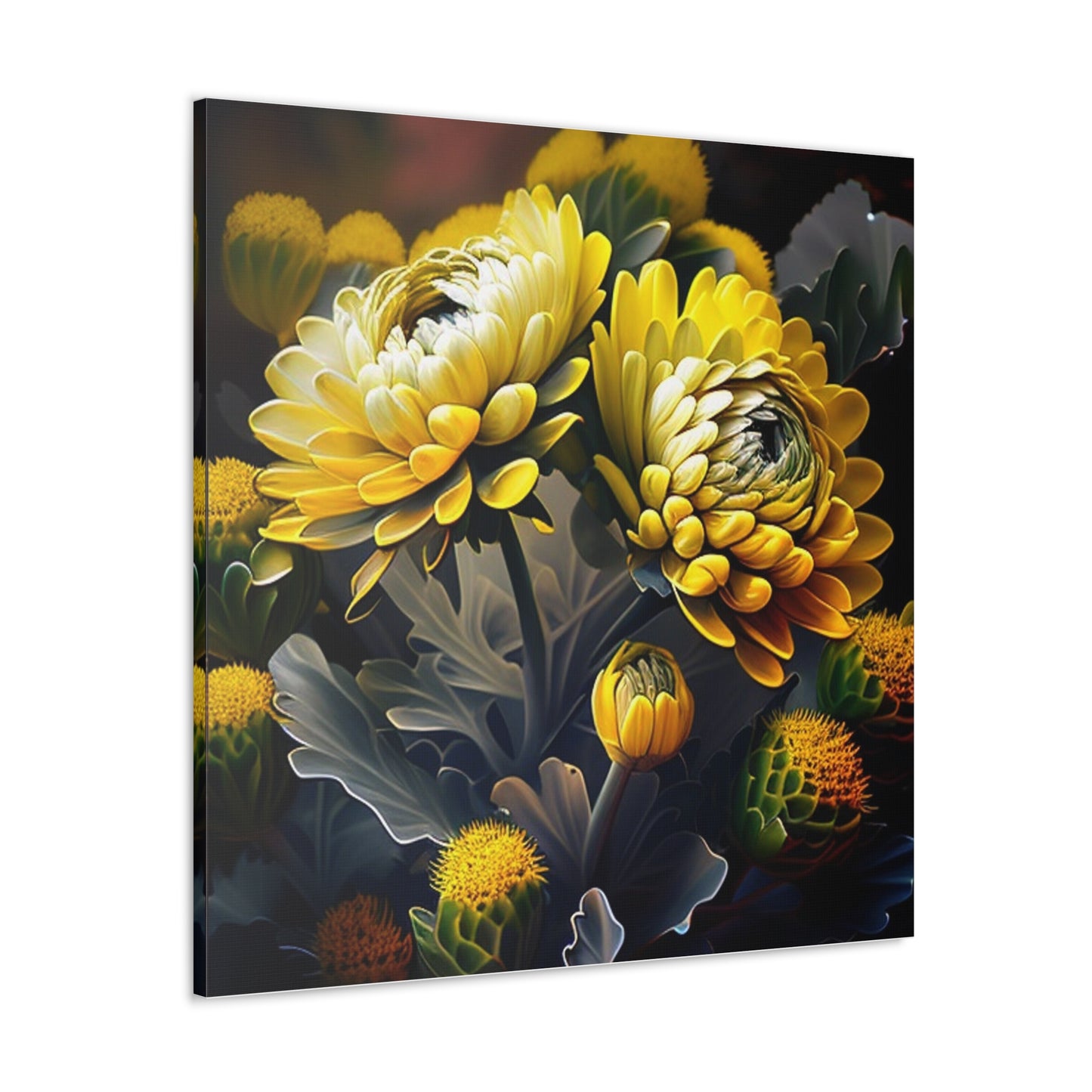 Canvas Gallery Wraps Yellow Hermosas Flores Amarillas 2
