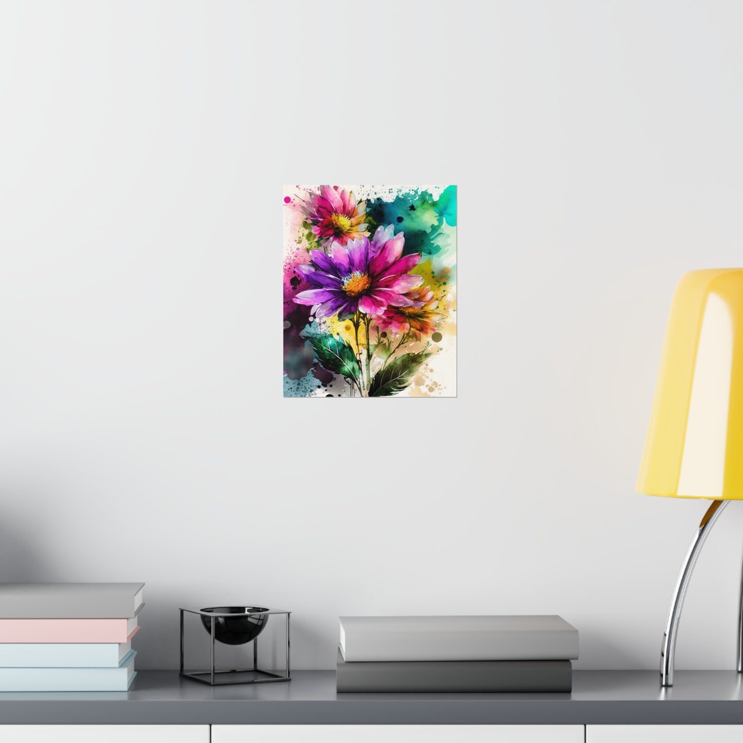 Premium Matte Vertical Posters Bright Spring Flowers 1